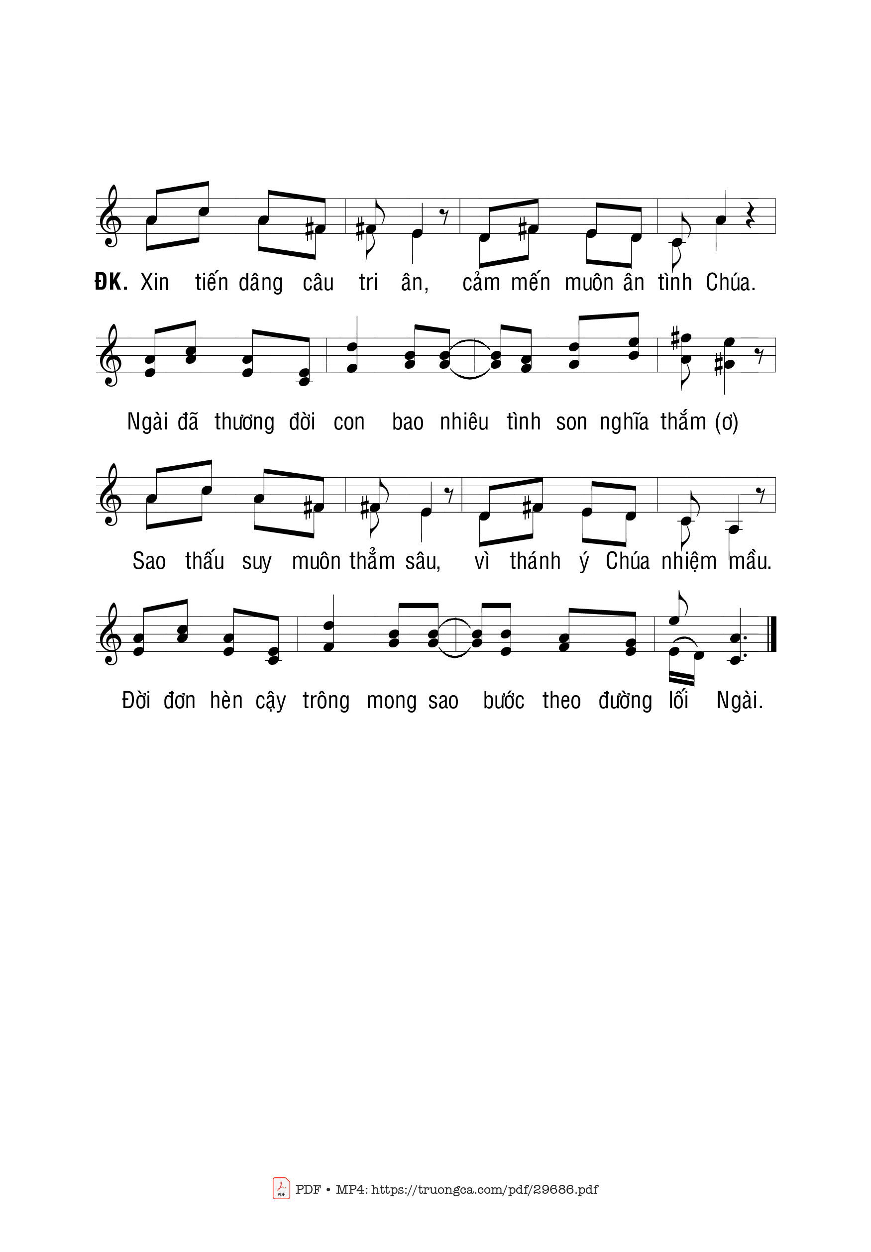 Trên vạn nẻo đường đời con vẫn hằng cậy trông nơi Chúa dù trong những bước chân giữa dòng đời thấm ngàn, Trang 3