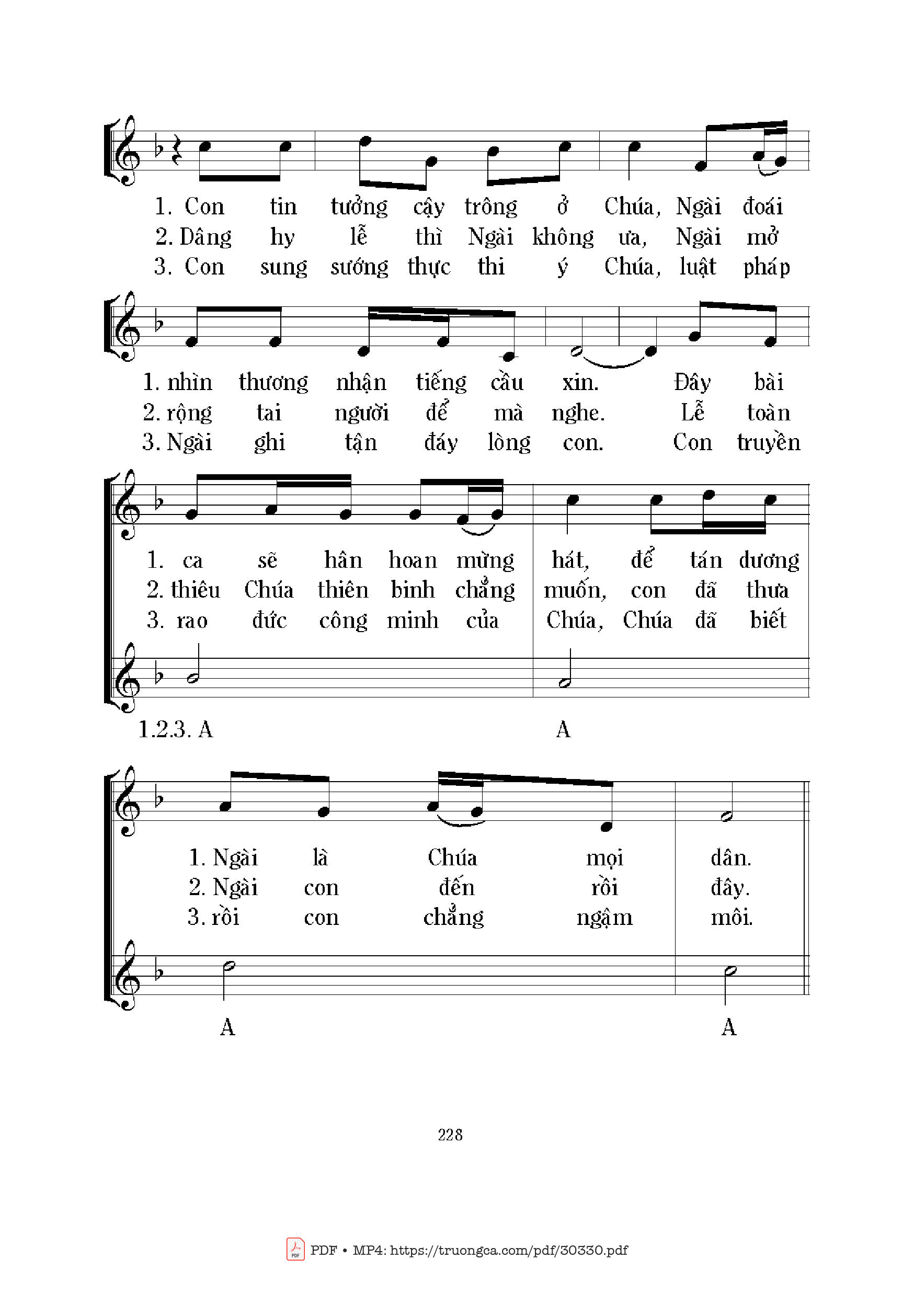 Trang 2 của Sheet nhạc PDF bài hát Con xin đến (Tv. 39) - Mi Trầm