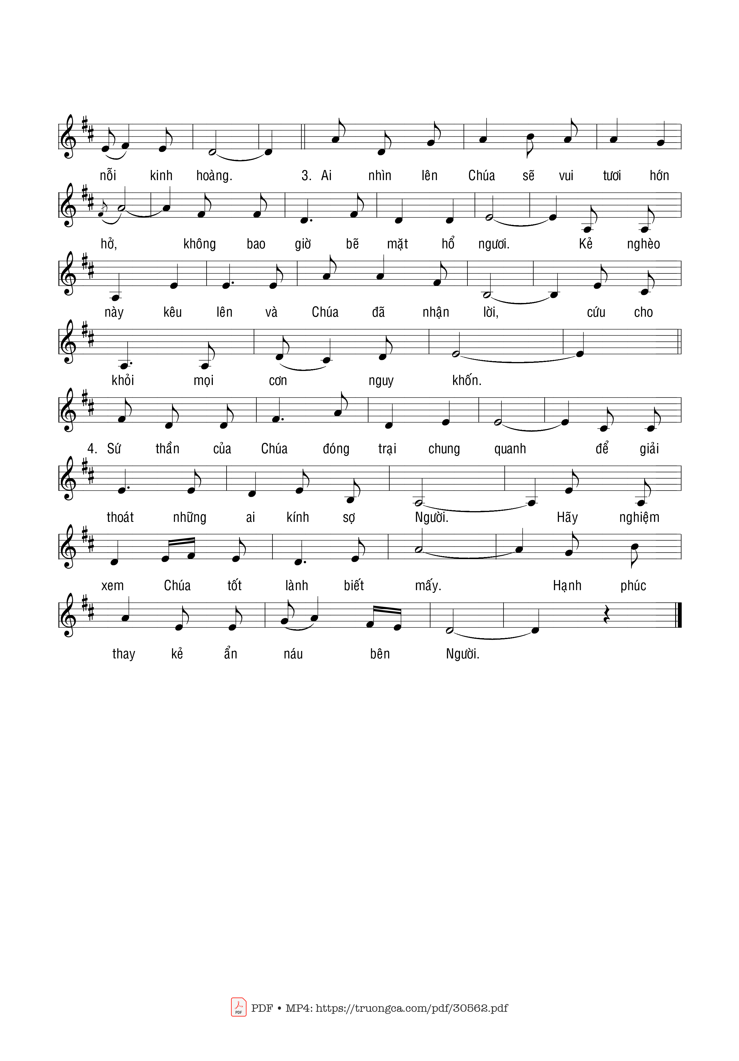 Trang 2 của Sheet nhạc PDF bài hát Chúc tụng Chúa/Lễ hôn phối - Phạm Liên Hùng