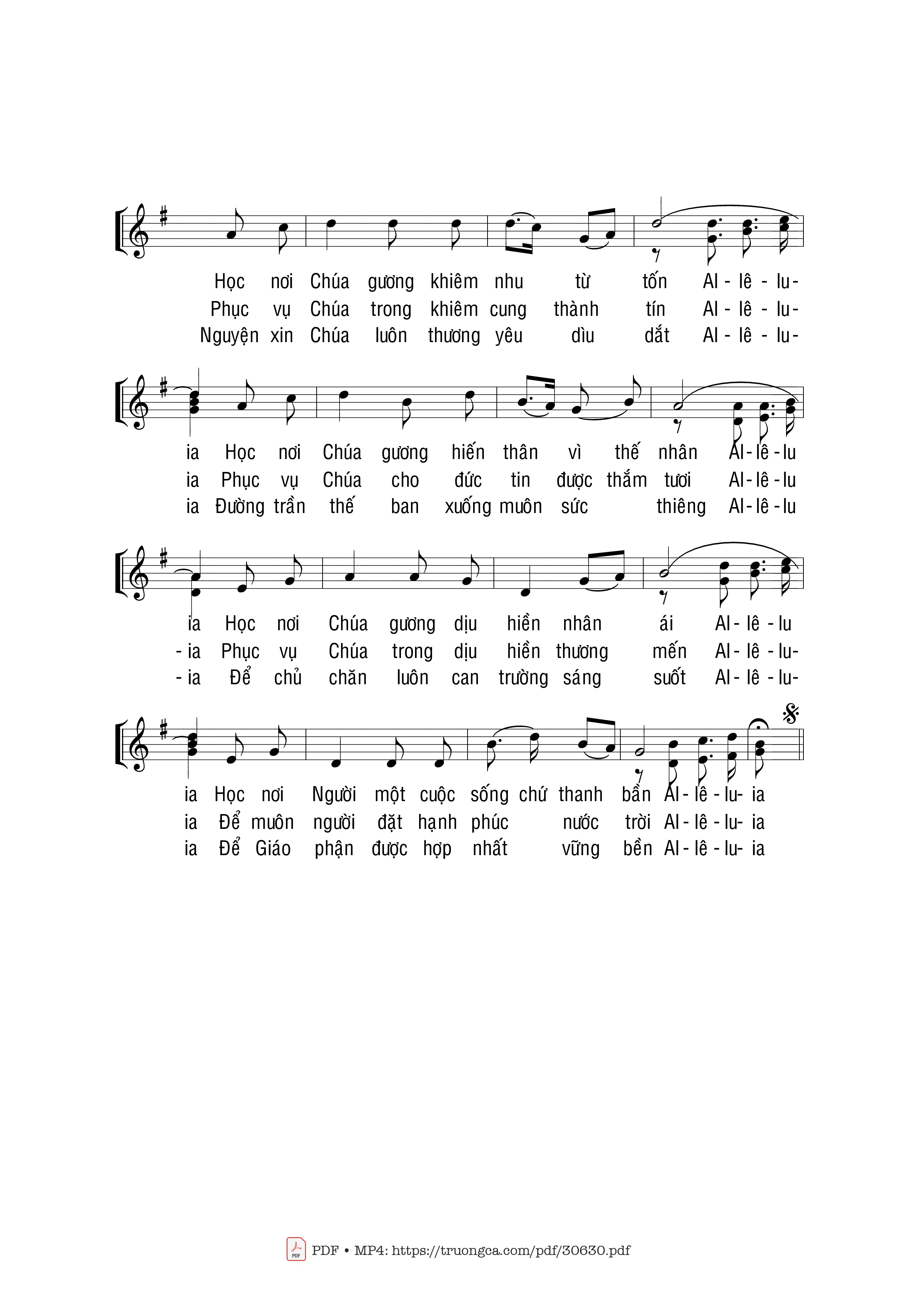 Trang 2 của Sheet nhạc PDF bài hát Hãy học cùng Ta - Phạm Liên Hùng