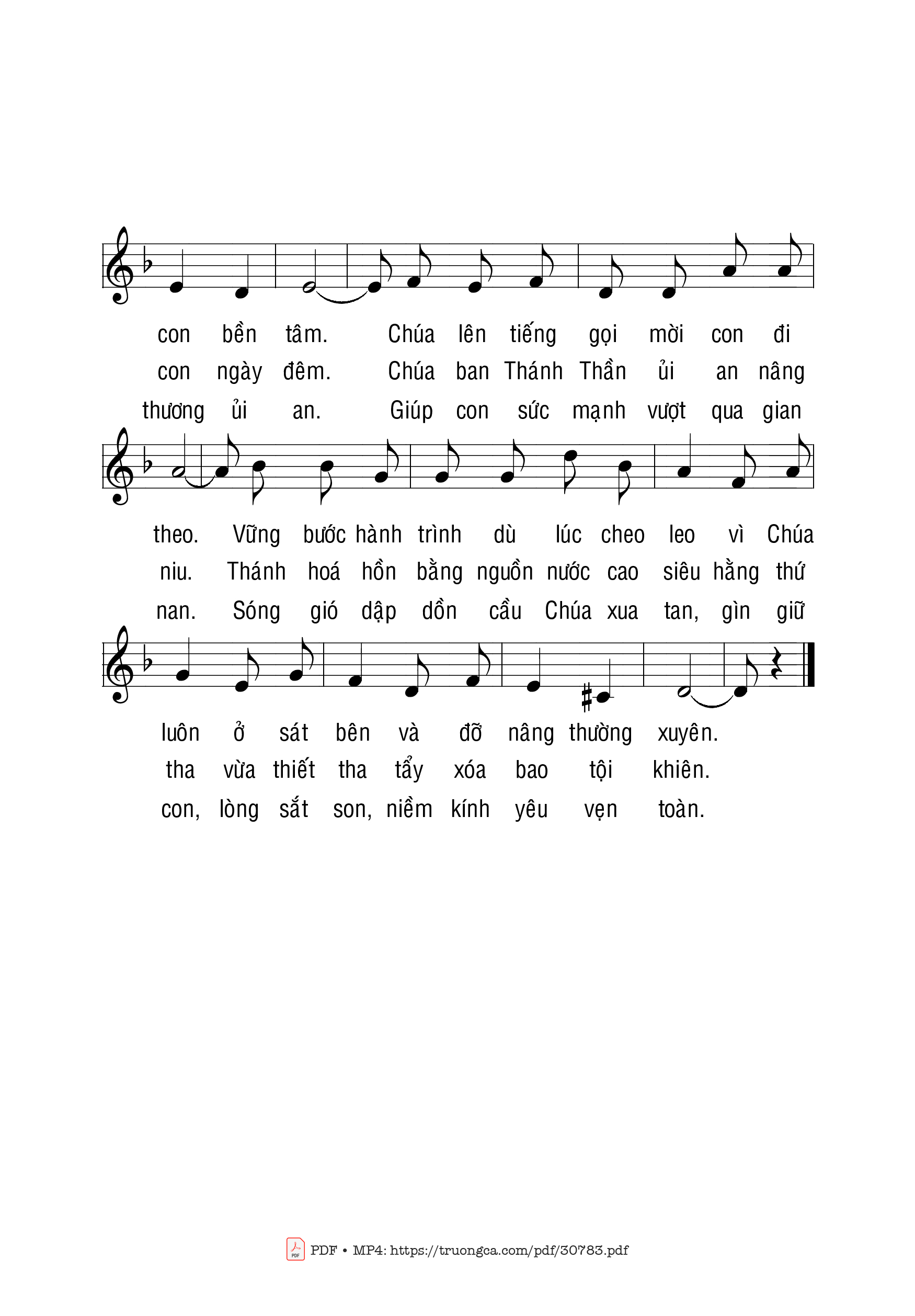 Trang 2 của Sheet nhạc PDF bài hát Lạy Chúa Giêsu con phó thác vào Chúa (2) - Phạm Liên Hùng