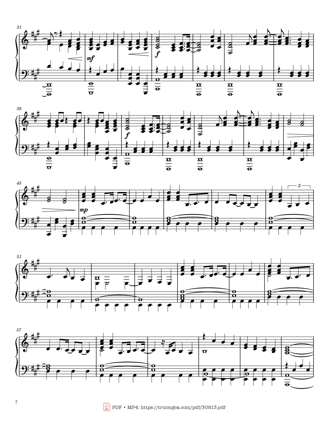 Trang 2 của Sheet nhạc PDF Piano bài hát Sweet Caroline Piano - Neil Diamond