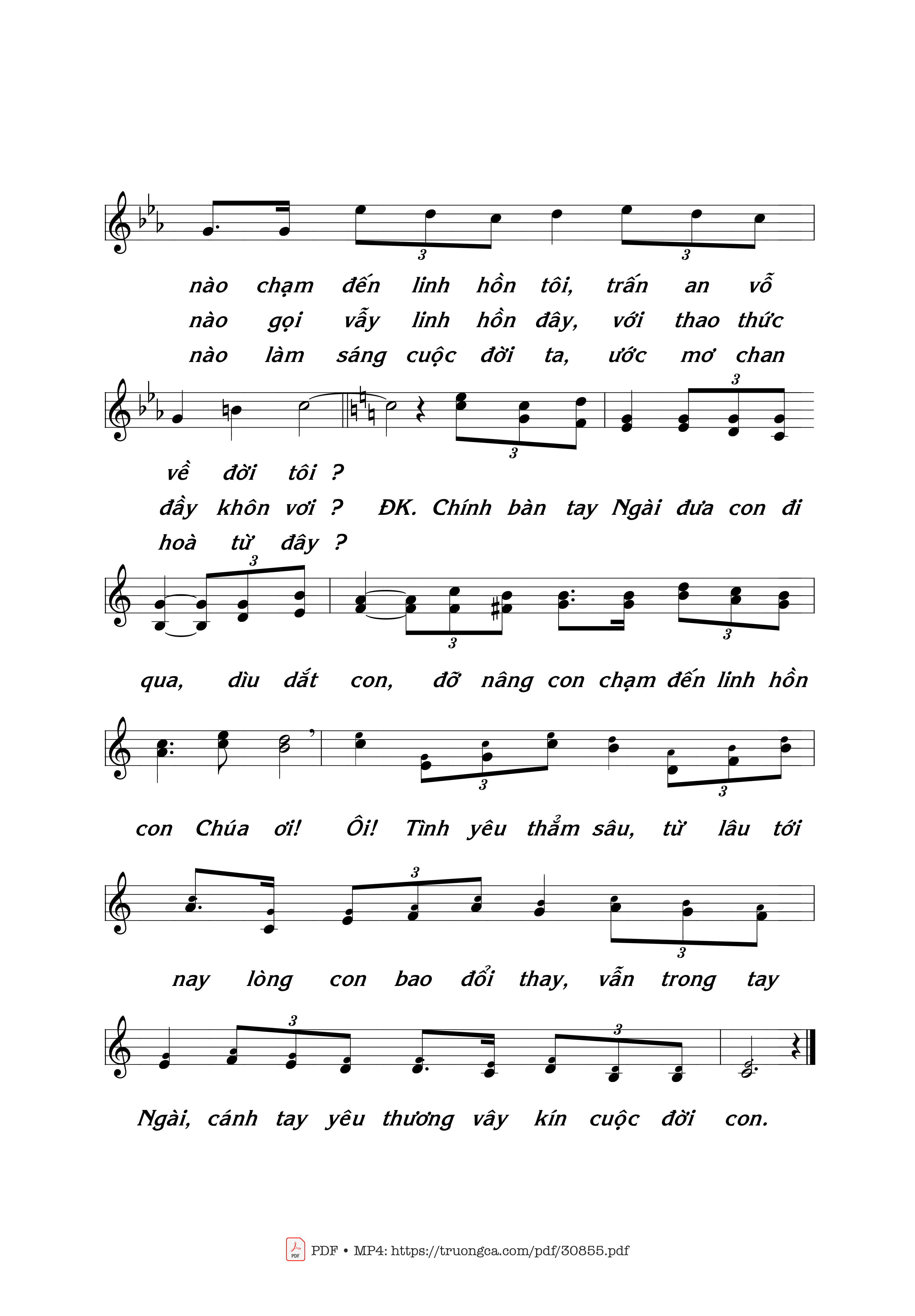 Trang 2 của Sheet nhạc PDF bài hát Bàn Tay Ngài - Thái Nguyên