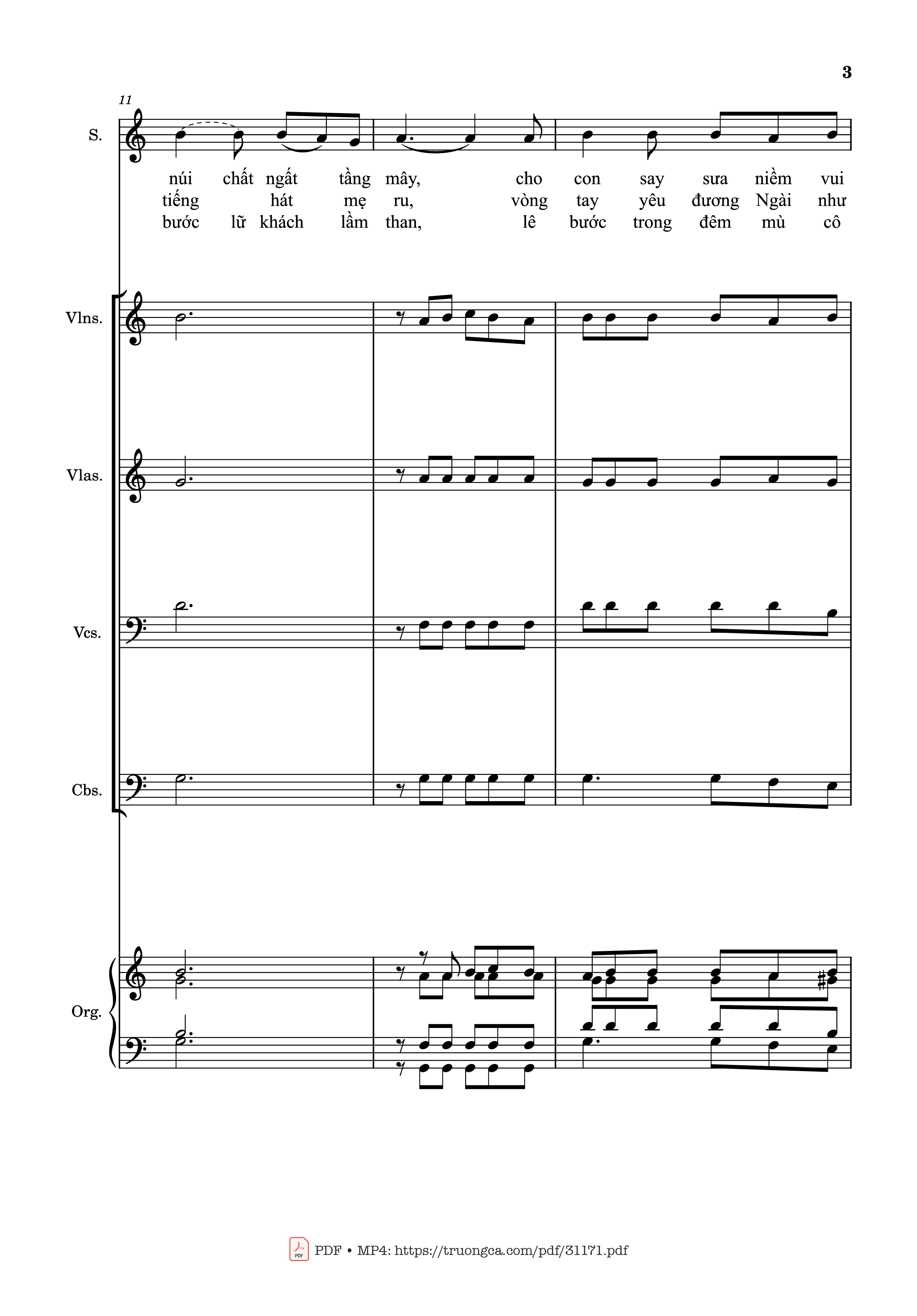 Trang 3 của Sheet nhạc PDF Guitar Tab bài hát Tình Ca Vô Tận (Bè SATB) - Ngọc Kôn