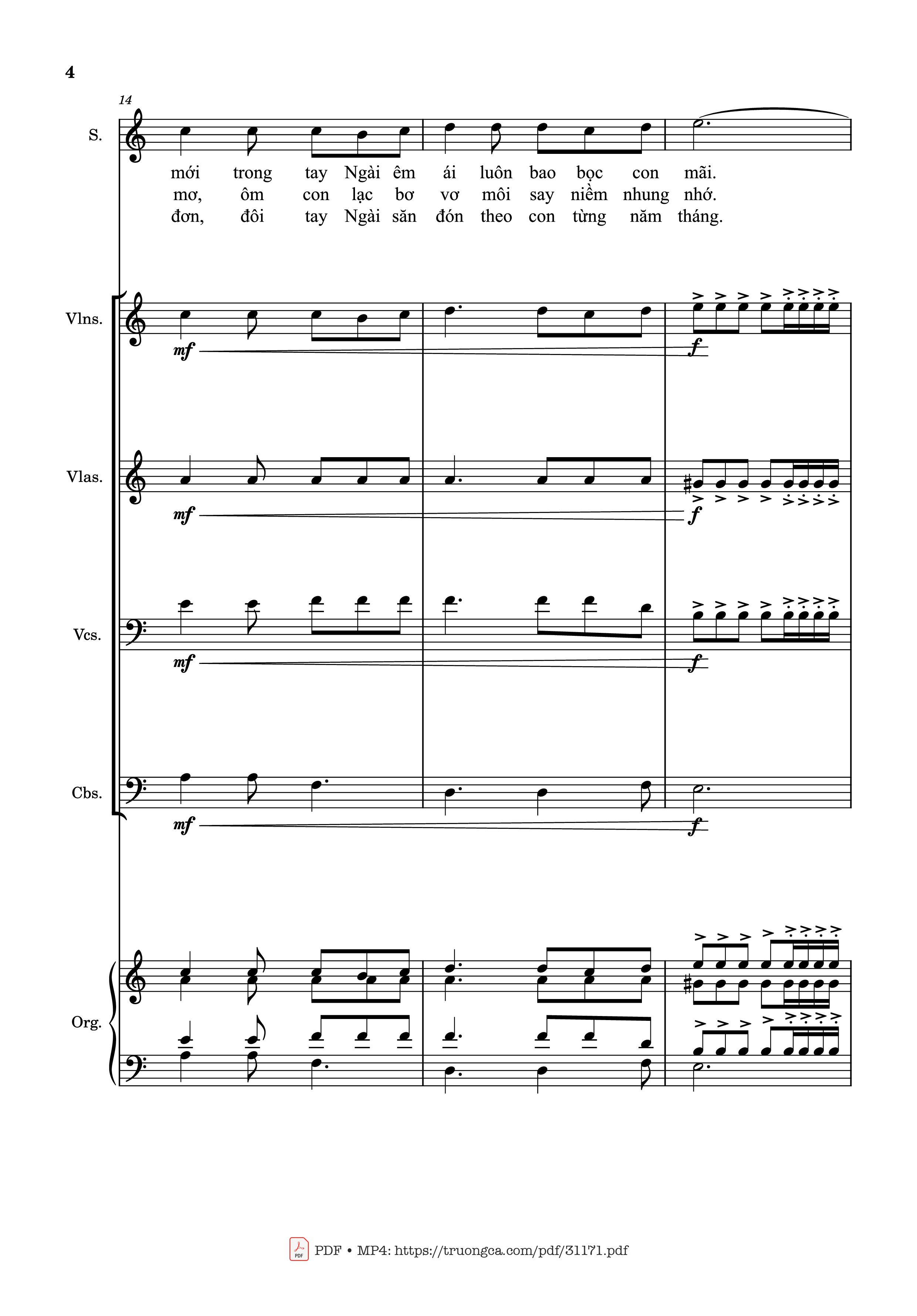 Trang 4 của Sheet nhạc PDF Guitar Tab bài hát Tình Ca Vô Tận (Bè SATB) - Ngọc Kôn