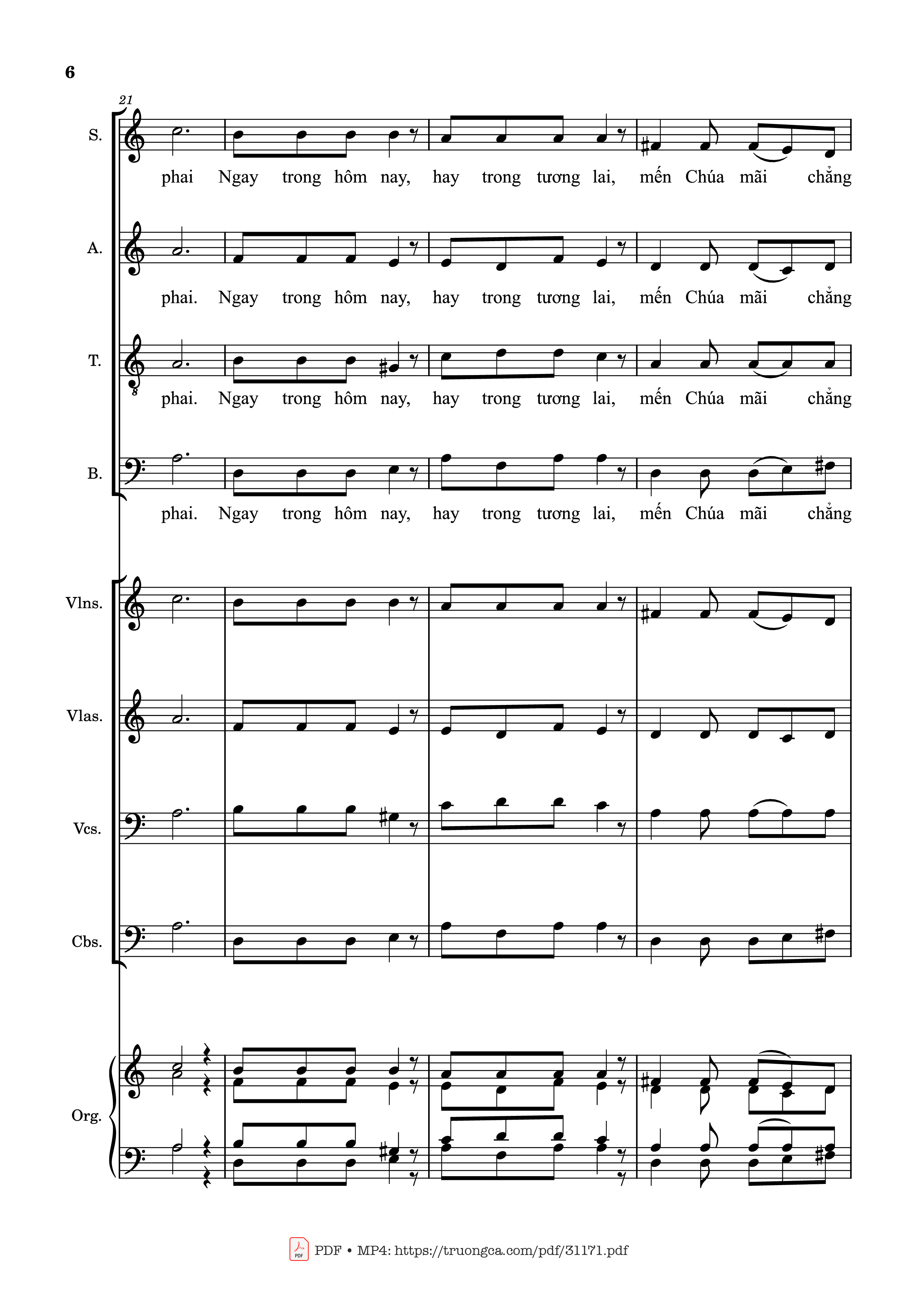 Trang 6 của Sheet nhạc PDF Guitar Tab bài hát Tình Ca Vô Tận (Bè SATB) - Ngọc Kôn