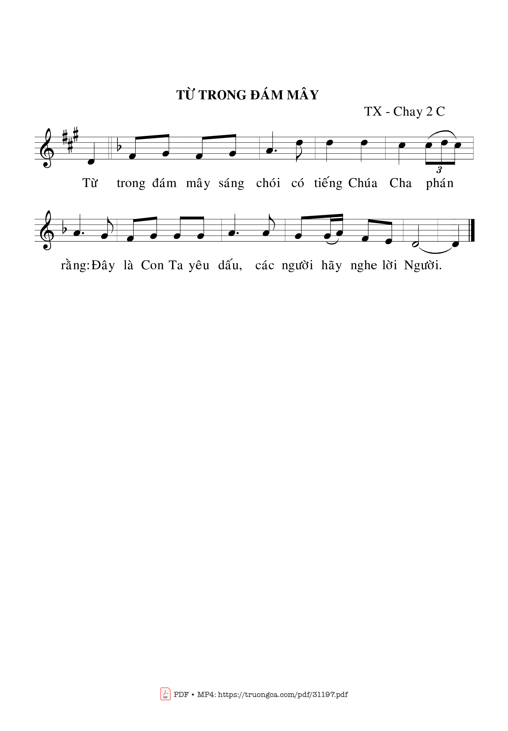 Trang 2 của Sheet nhạc PDF bài hát Thánh Vịnh 26, Chúa Nhật 2C Mùa Chay - Bạch Vân