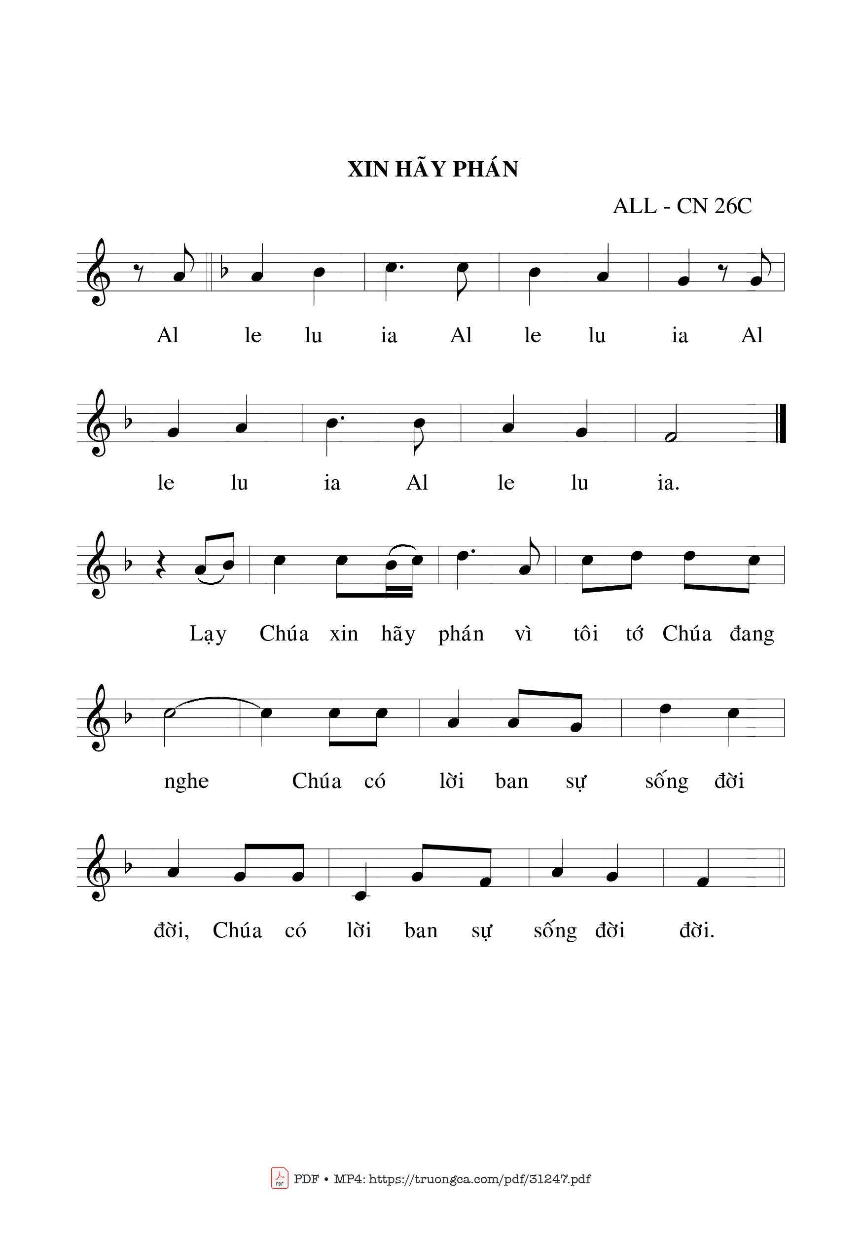 Trang 2 của Sheet nhạc PDF bài hát Thánh Vịnh 145, Chúa Nhật 26C Tháng Ngày - Bạch Vân
