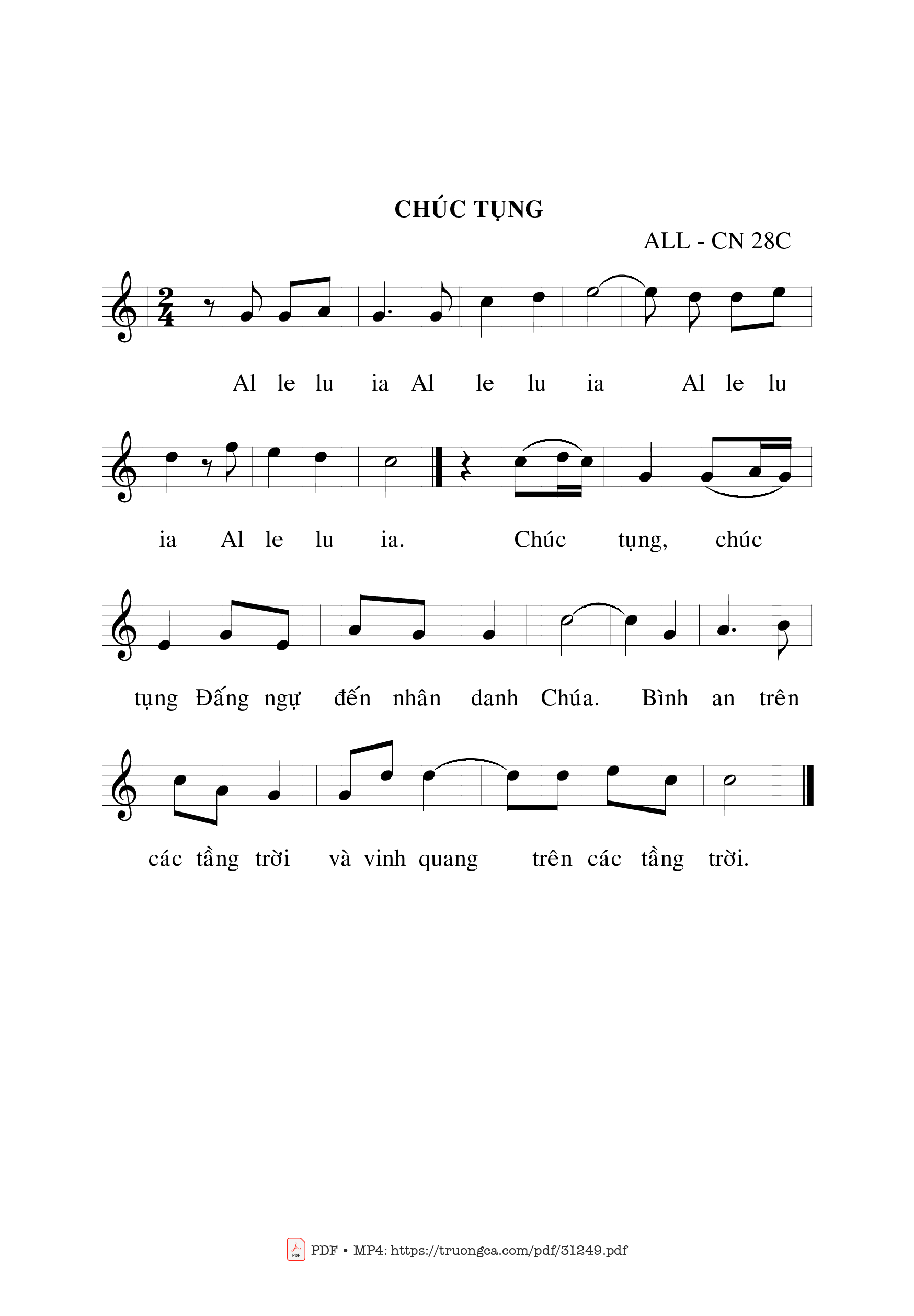Trang 2 của Sheet nhạc PDF bài hát Thánh Vịnh 97, Chúa Nhật 28C Thường Niên - Bạch Vân