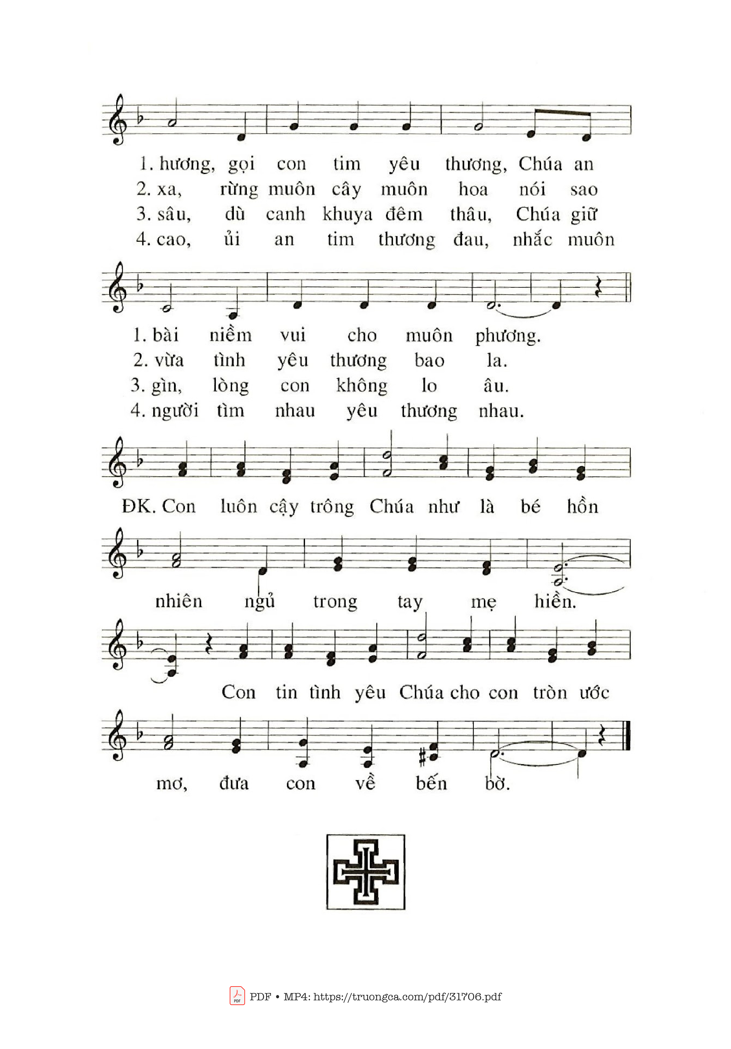 Trang 2 của Sheet nhạc PDF bài hát Chúa Ở Trong Đời - Phanxico