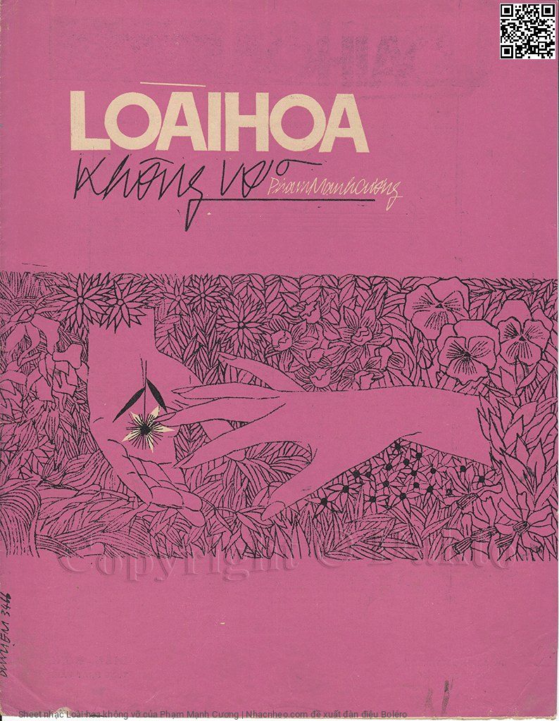 Trang 1 của Sheet nhạc PDF bài hát Loài hoa không vỡ - Phạm Mạnh Cương, 1.  Một loài hoa không  vỡ đó là loài hoa nở trong vườn  yêu. Một loài hoa sớm  nỡ nhưng không chóng  già đời hoa vẫn  mặn mà