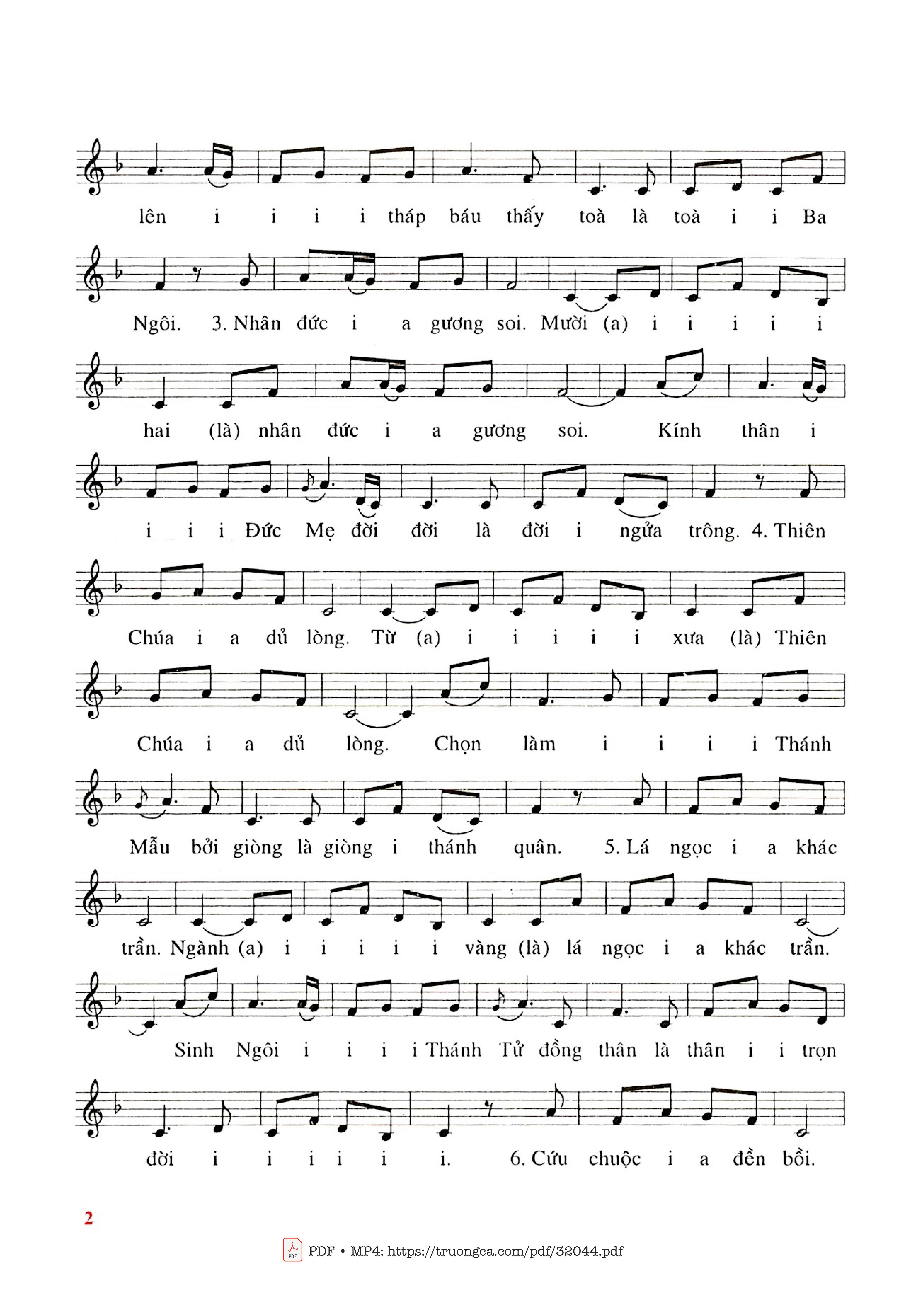 Trang 2 của Sheet nhạc PDF bài hát Trước Lúc Dâng - Phanxico