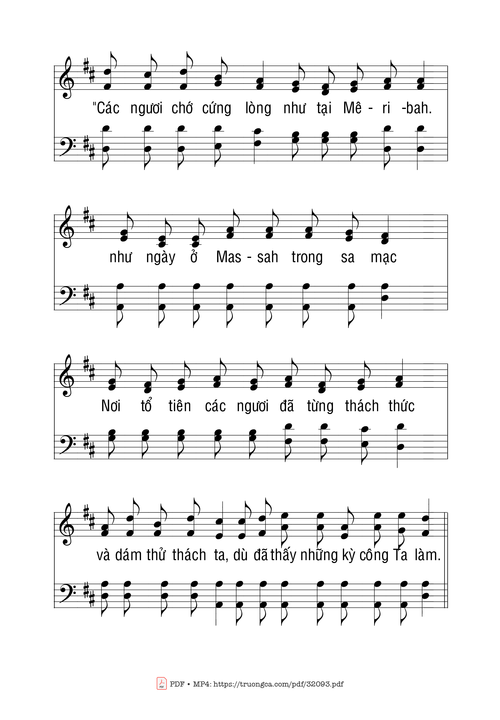 Trang 5 của Sheet nhạc PDF bài hát Thánh Vịnh 95 - Ngọc Linh