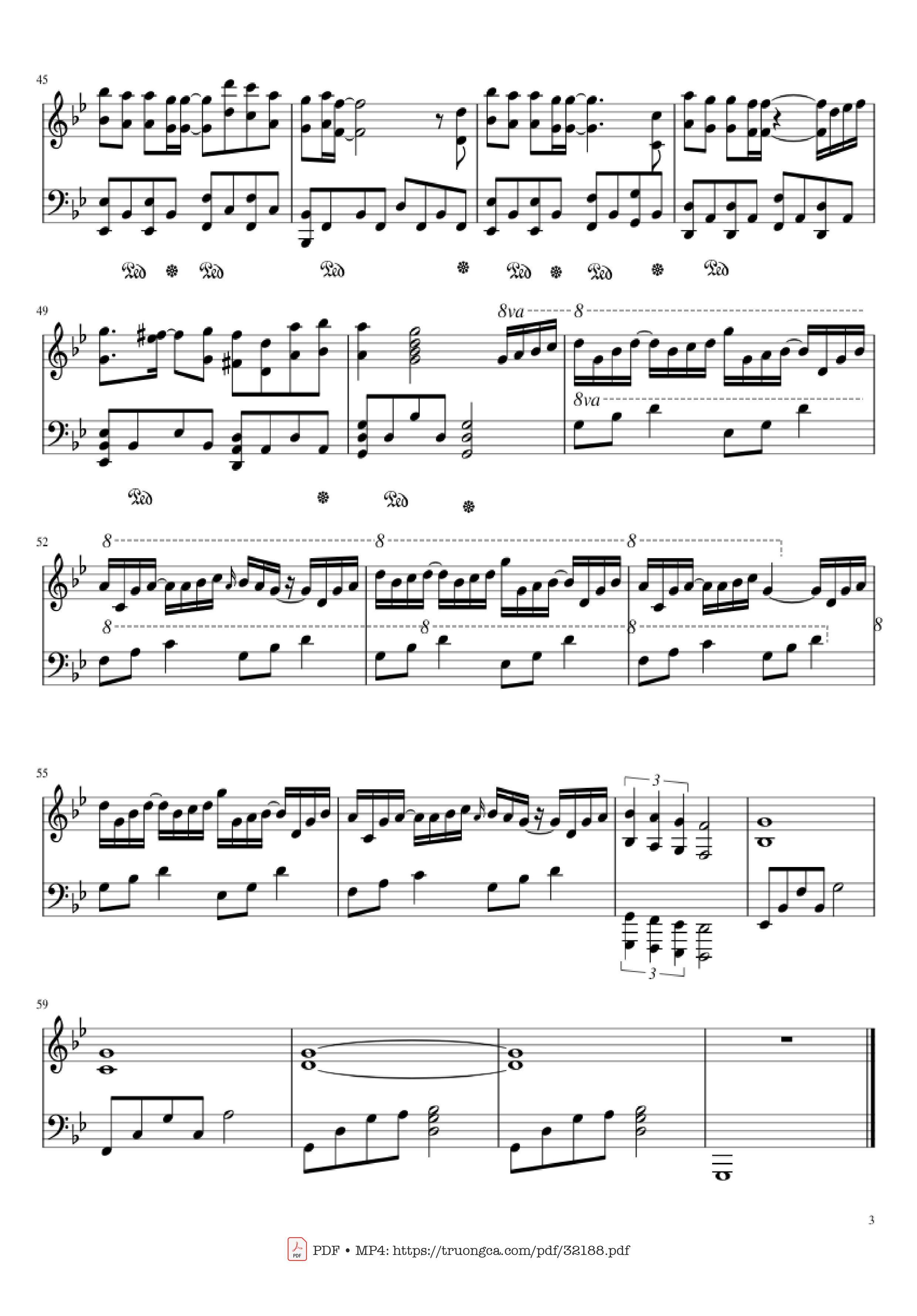 Trang 3 của Sheet nhạc PDF Piano bài hát Spring Time-Yiruma Piano - Undefined
