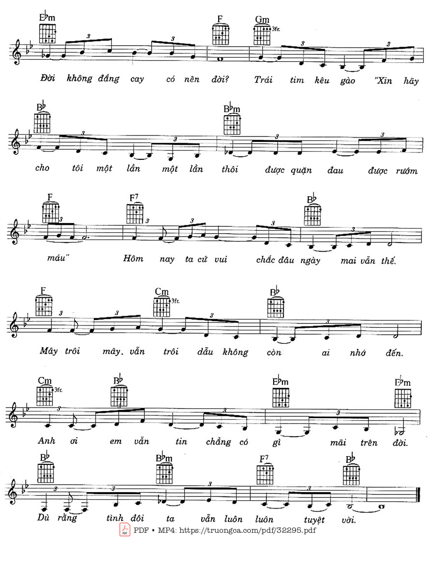 Trang 2 của Sheet nhạc PDF bài hát Ngỡ đâu tình đã quên mình - Lê Hựu Hà