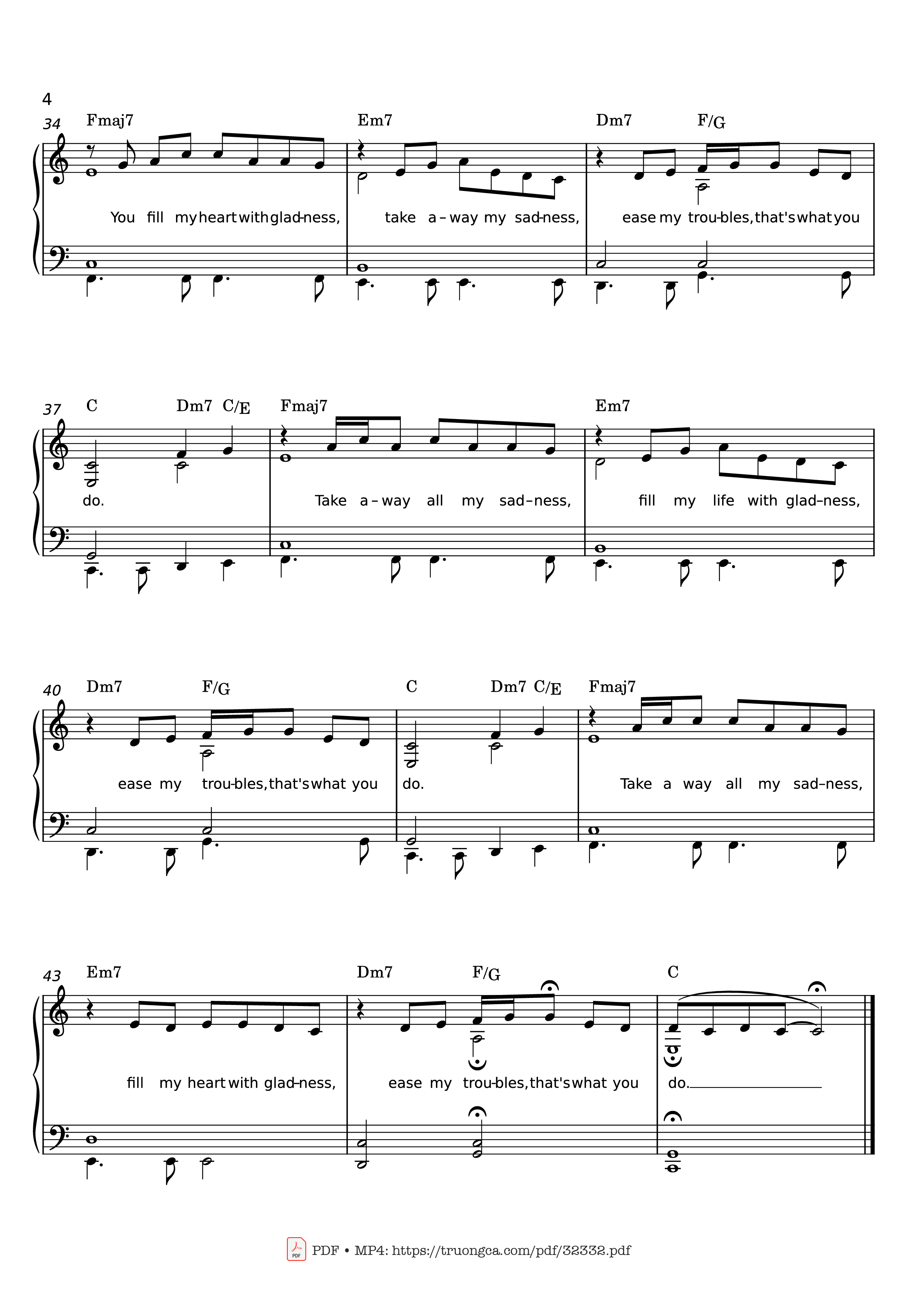 Trang 4 của Sheet nhạc PDF Piano bài hát Have I told you lately Piano - VAN MORRISON