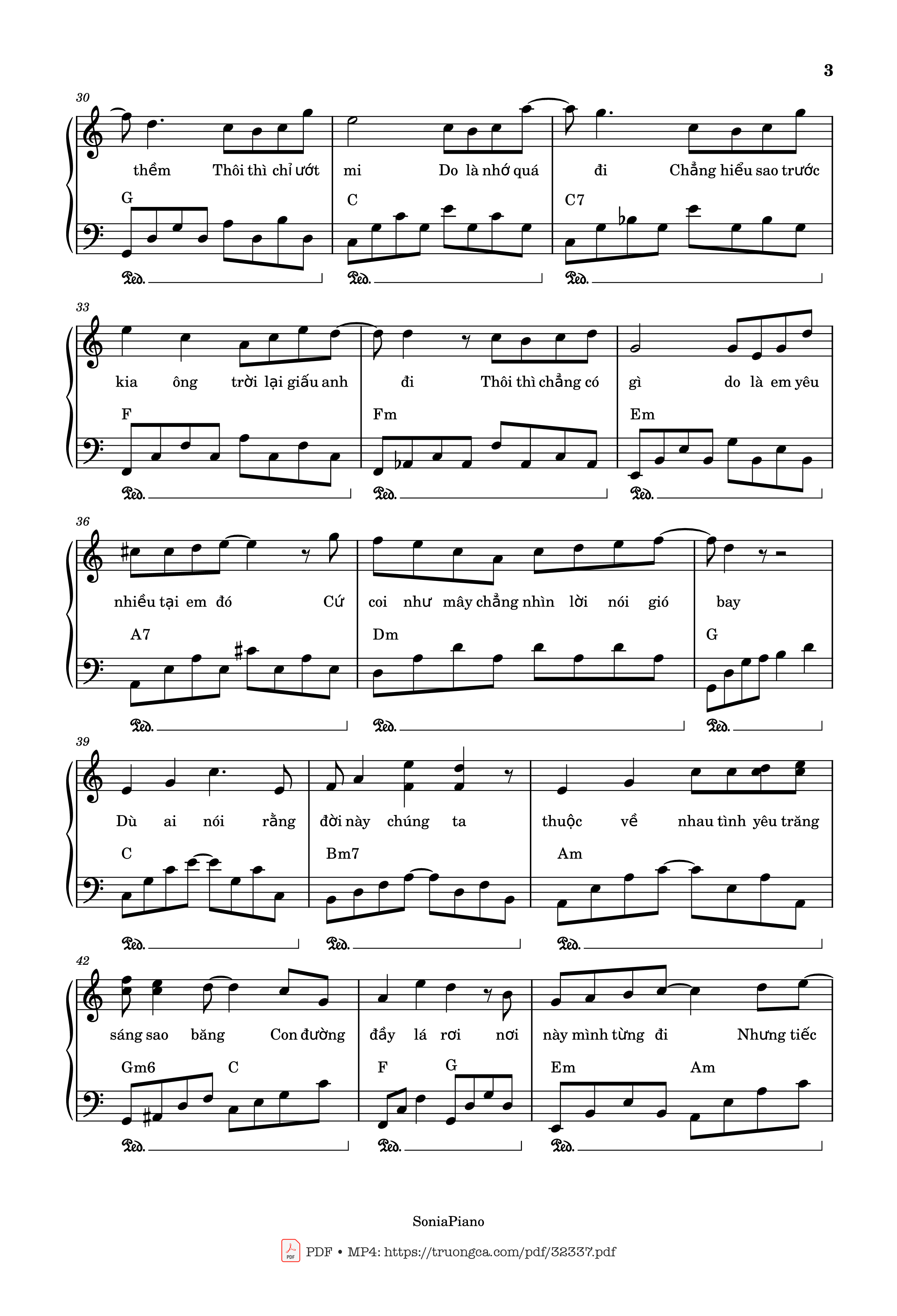 Trang 3 của Sheet nhạc PDF bài hát Trời Giấu Trời Mang Đi Piano - Viruss