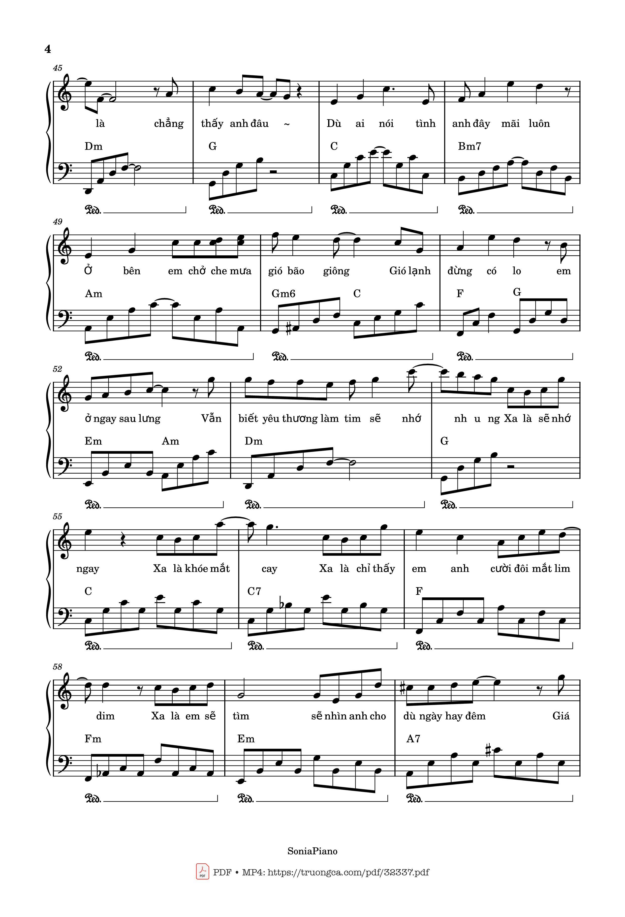 Trang 4 của Sheet nhạc PDF bài hát Trời Giấu Trời Mang Đi Piano - Viruss