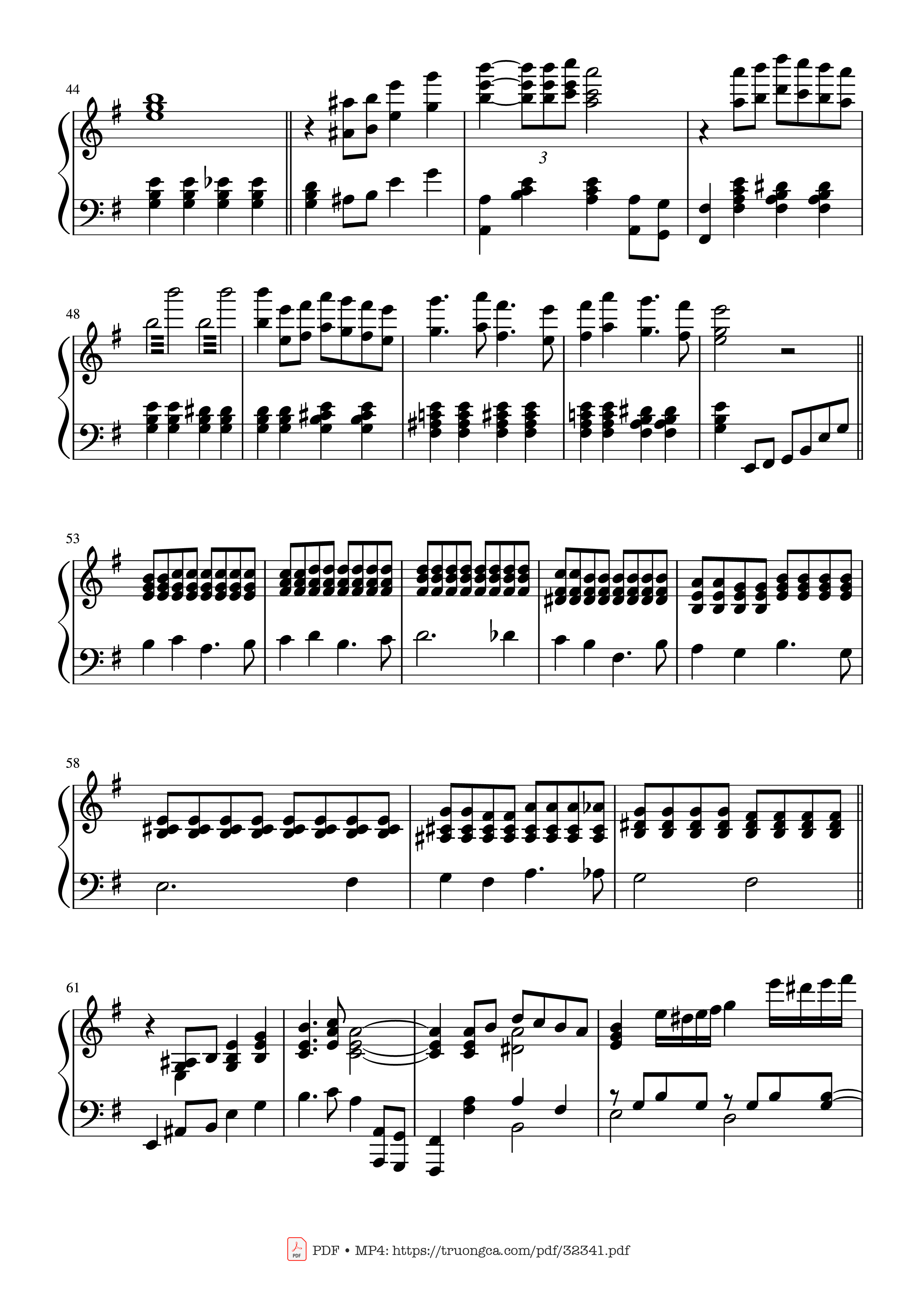 Trang 3 của Sheet nhạc PDF Piano bài hát Love Theme from Sunflower Piano - Henry Mancini