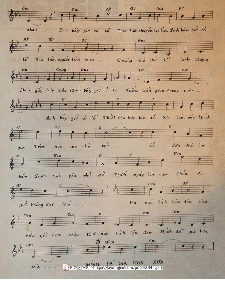 Trang 2 của Sheet nhạc PDF bài hát Hai Năm Tình Lận Đận - Nguyễn Tất Nhiên