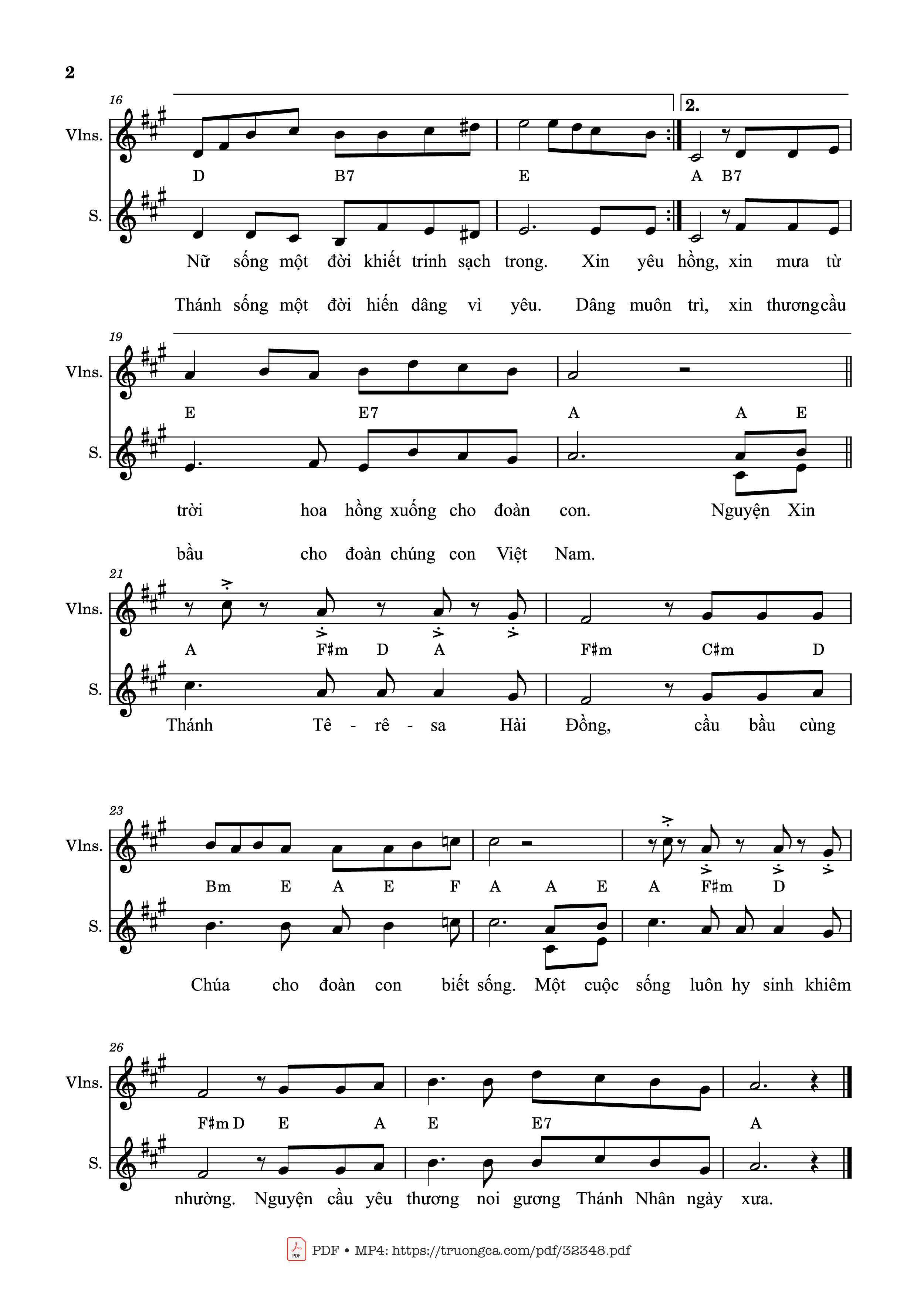 Xin dâng lên ngàn muôn câu ca, Trang 2