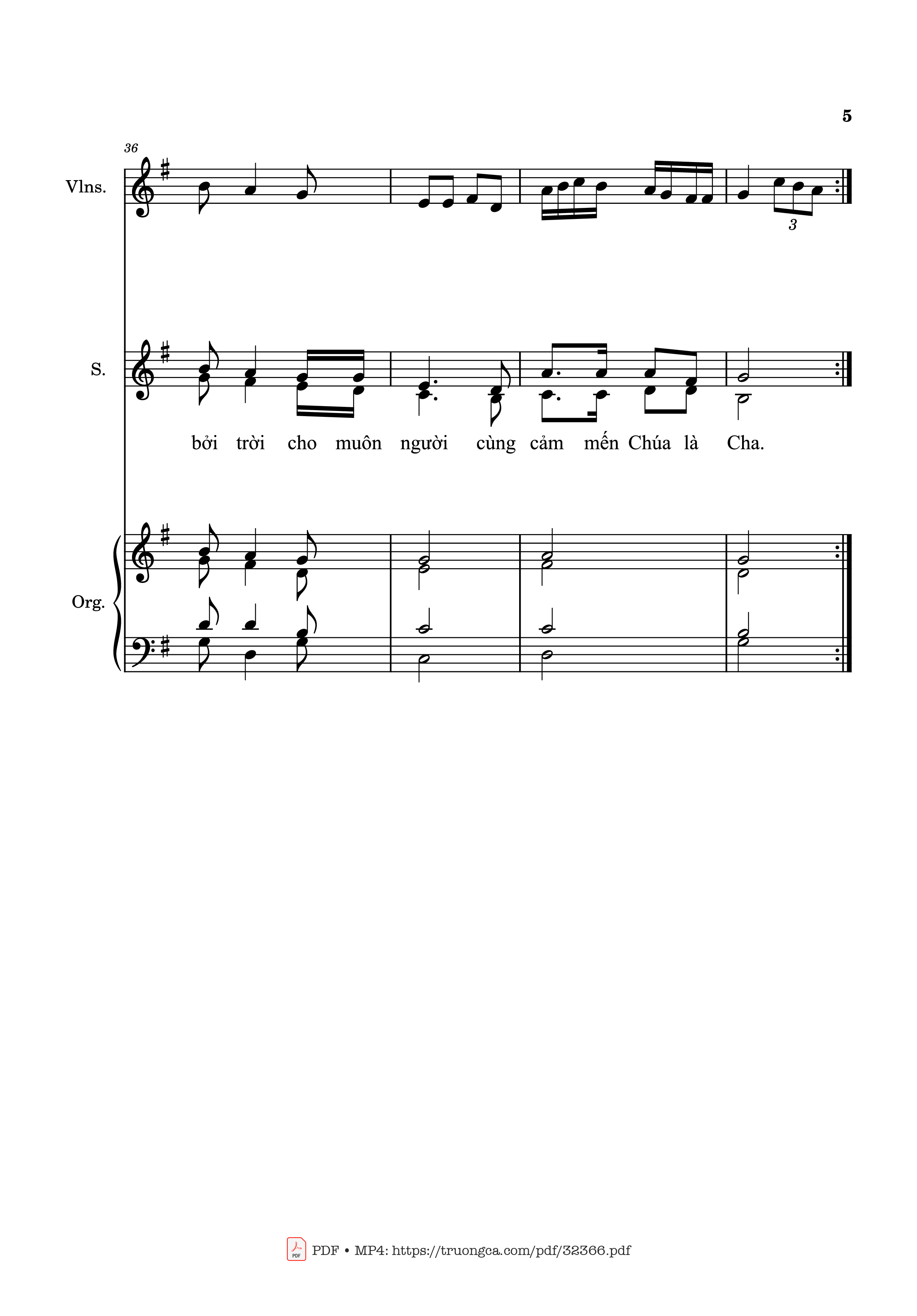 Trang 5 của Sheet nhạc PDF bài hát Mưa Những Bông Hồng (Bè, Đệm Violin, Organ) - Kim Long
