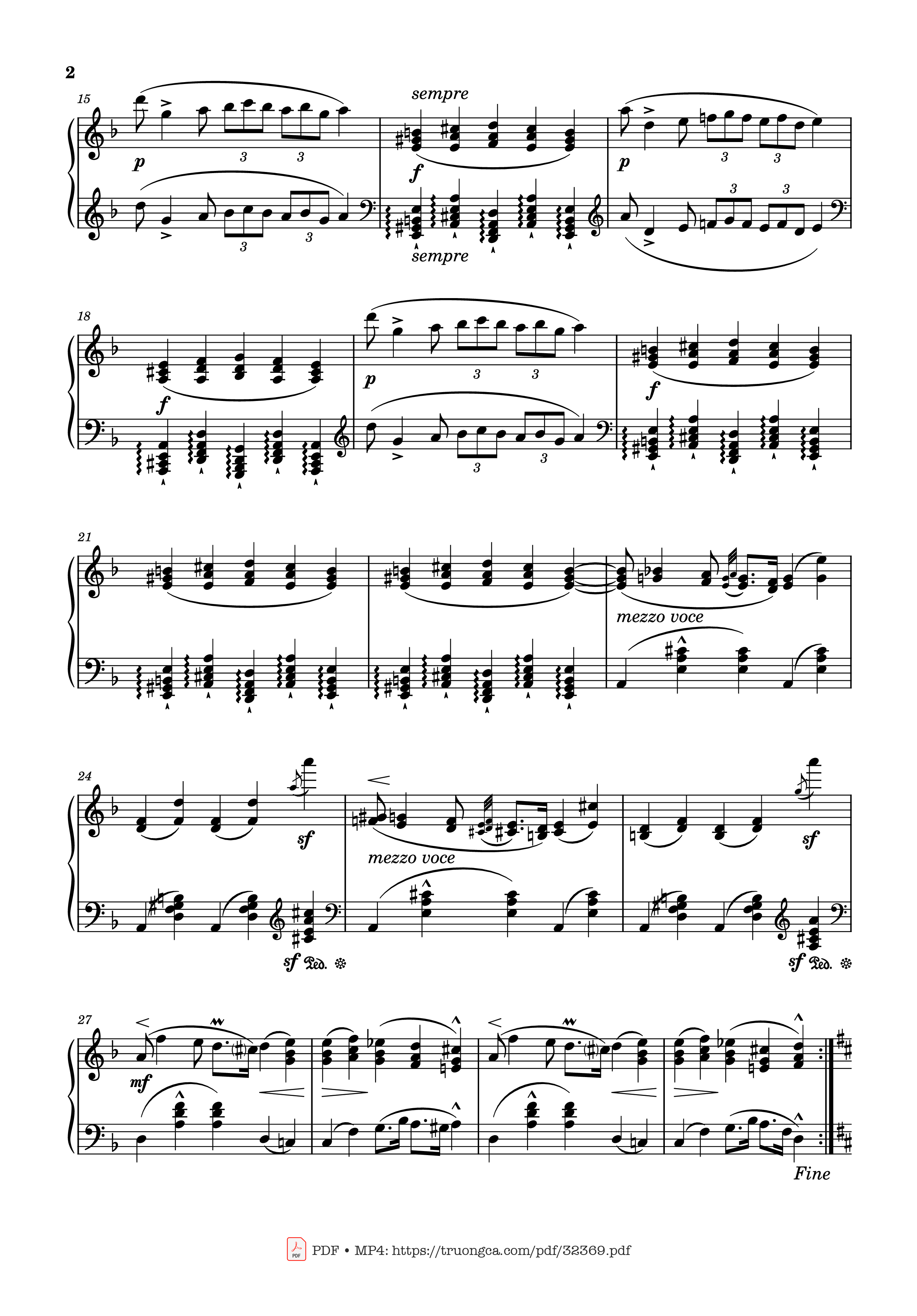 Trang 2 của Sheet nhạc PDF Piano bài hát Zorcico in D Minor Piano - Charles-Valentin Alkan