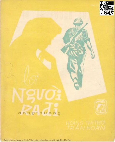 Trang 1 của Sheet nhạc PDF bài hát Lời người ra đi - Trần Hoàn, Một  chiều anh bước đi em tiễn chân anh tận cuối  đồi. Nghe dặn  lời rằng chiến  đấu đừng sờn  lòng