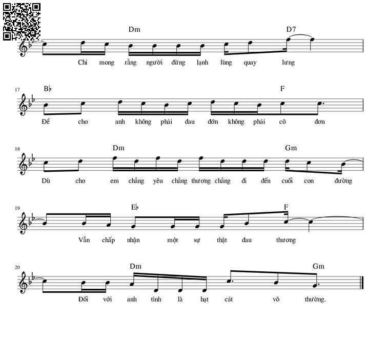 Trang 2 của Sheet nhạc PDF bài hát Lời nói dối không thật - Phạm Trưởng, 1.  Hỡi người đừng buông cánh  tay vội vàng. Người hãy  nói em vẫn yêu anh vô  vàn