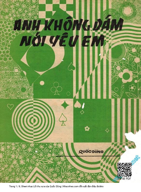 Trang 1 của Sheet nhạc PDF bài hát Lối thu xưa - Quốc Dũng, 1.  Chiều trở về khuôn  viên sân trường xưa ngõ vắng im  lìm. Thẫn thờ hàng cây  nghiêng ôm hình  em bé nhỏ dịu  hiền