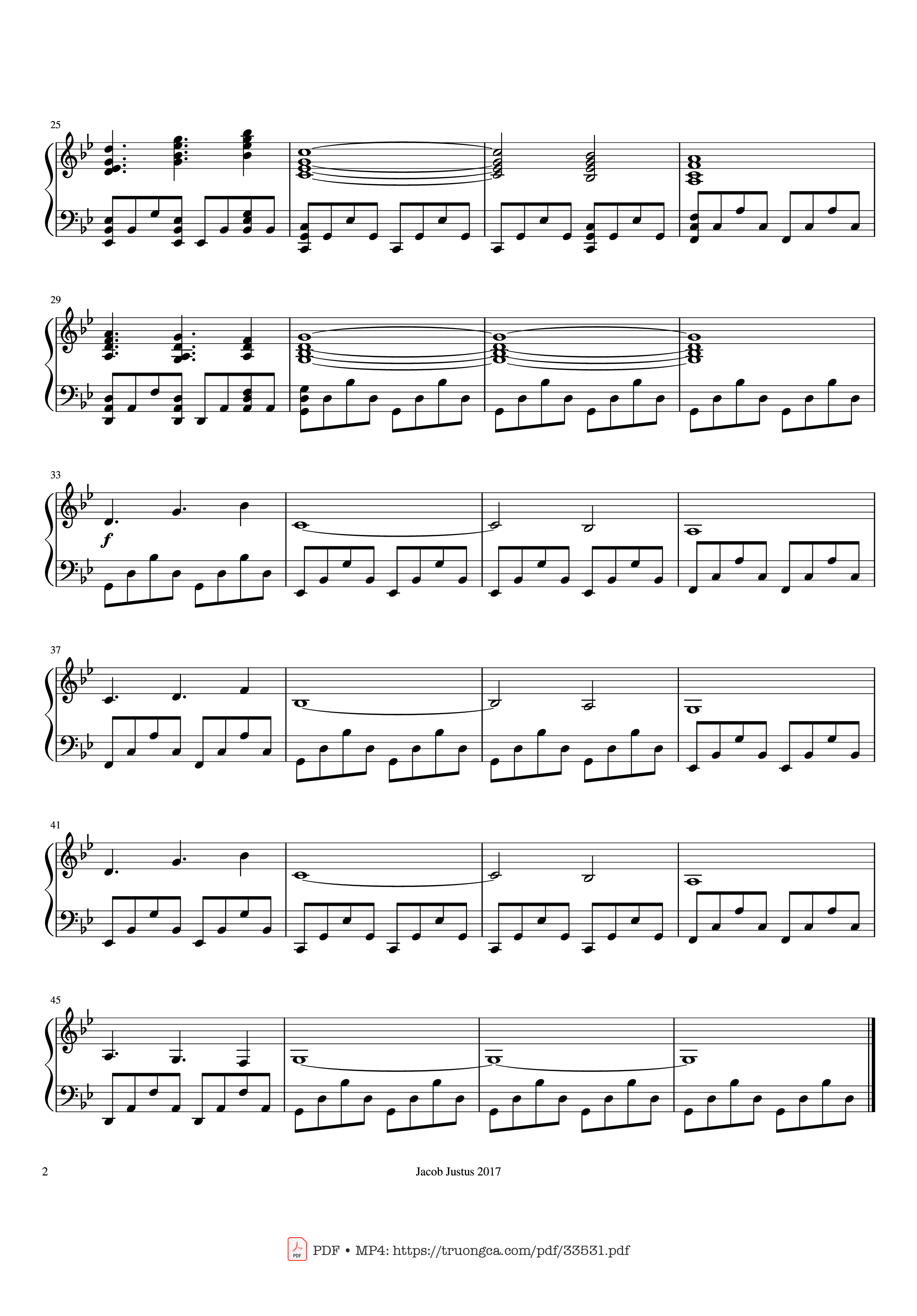 Trang 2 của Sheet nhạc PDF Piano bài hát Now We Are Free Piano (Easy) - Hans Zimmer