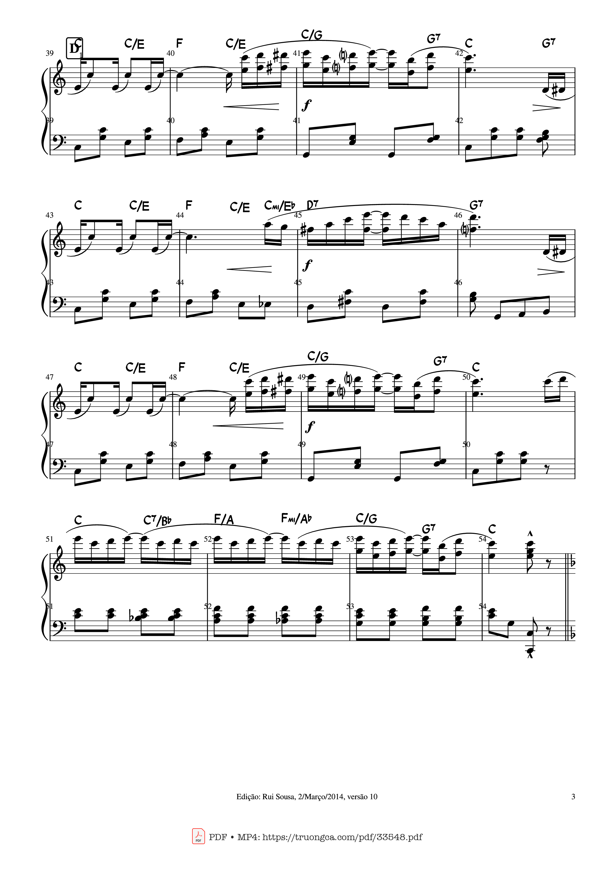 Trang 3 của Sheet nhạc PDF Piano bài hát The Entertainer (Original Piece Piano) - Scott Joplin