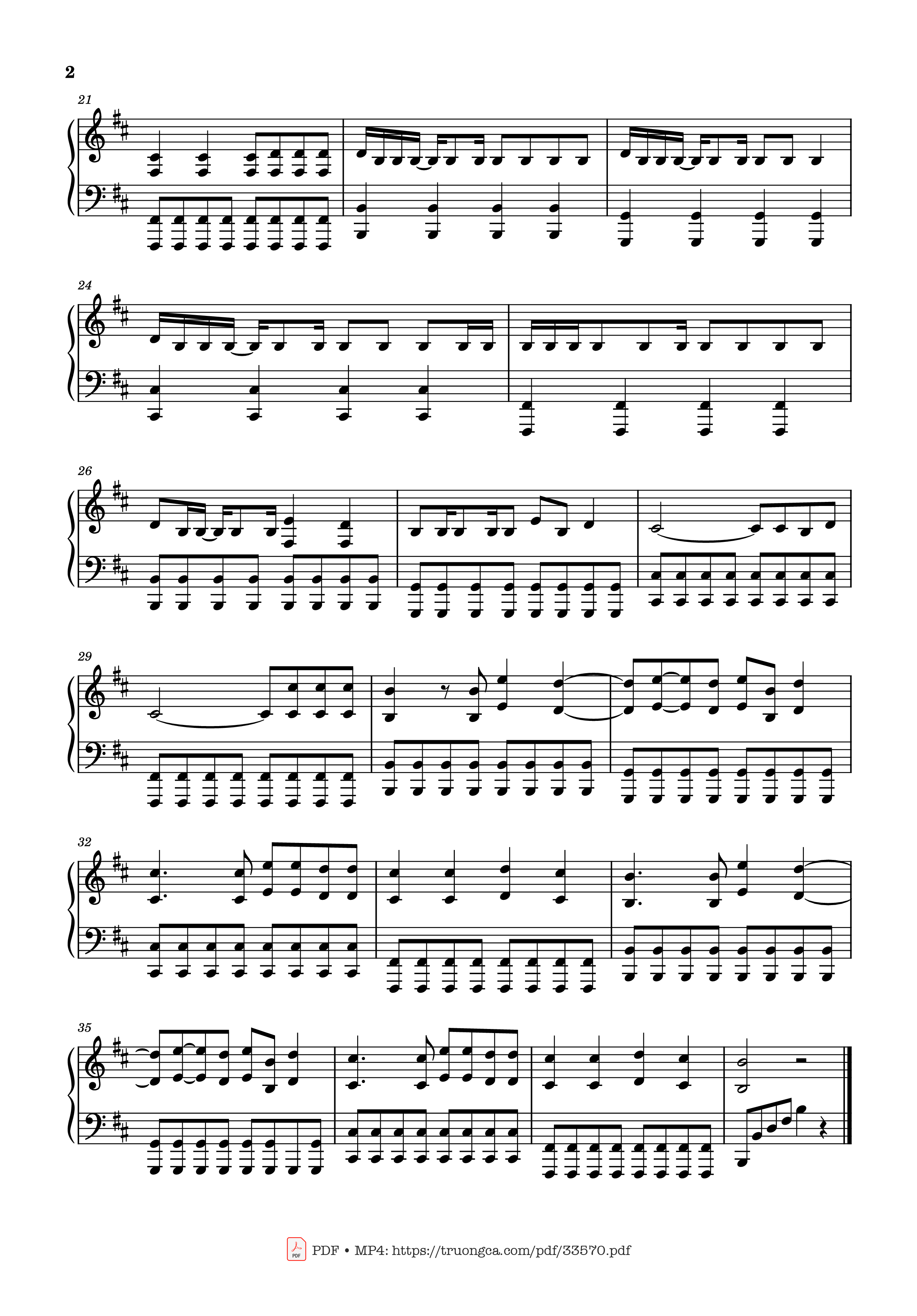 Trang 2 của Sheet nhạc PDF Piano bài hát Beggin Piano - Maneskin