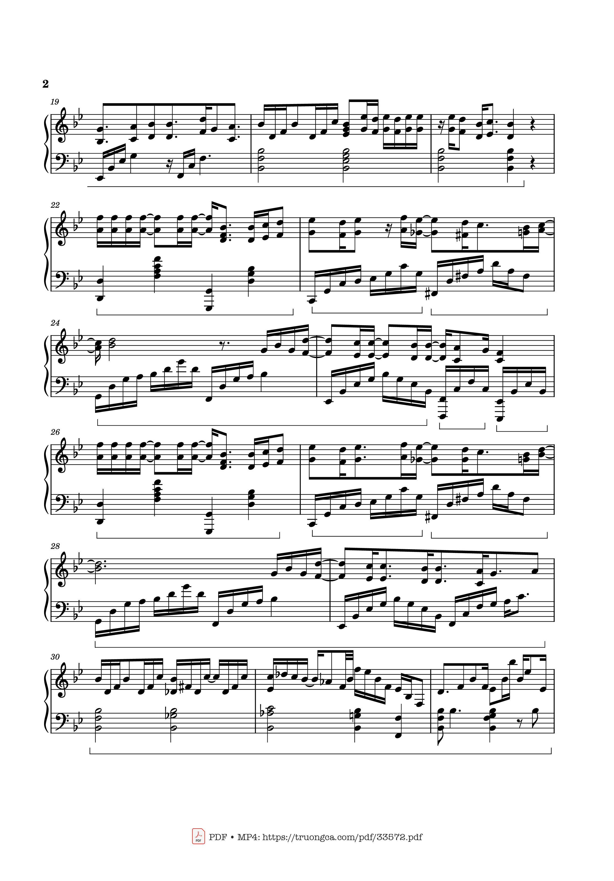 Trang 2 của Sheet nhạc PDF Piano bài hát Got To Believe in Magic Piano - Ethan Javier