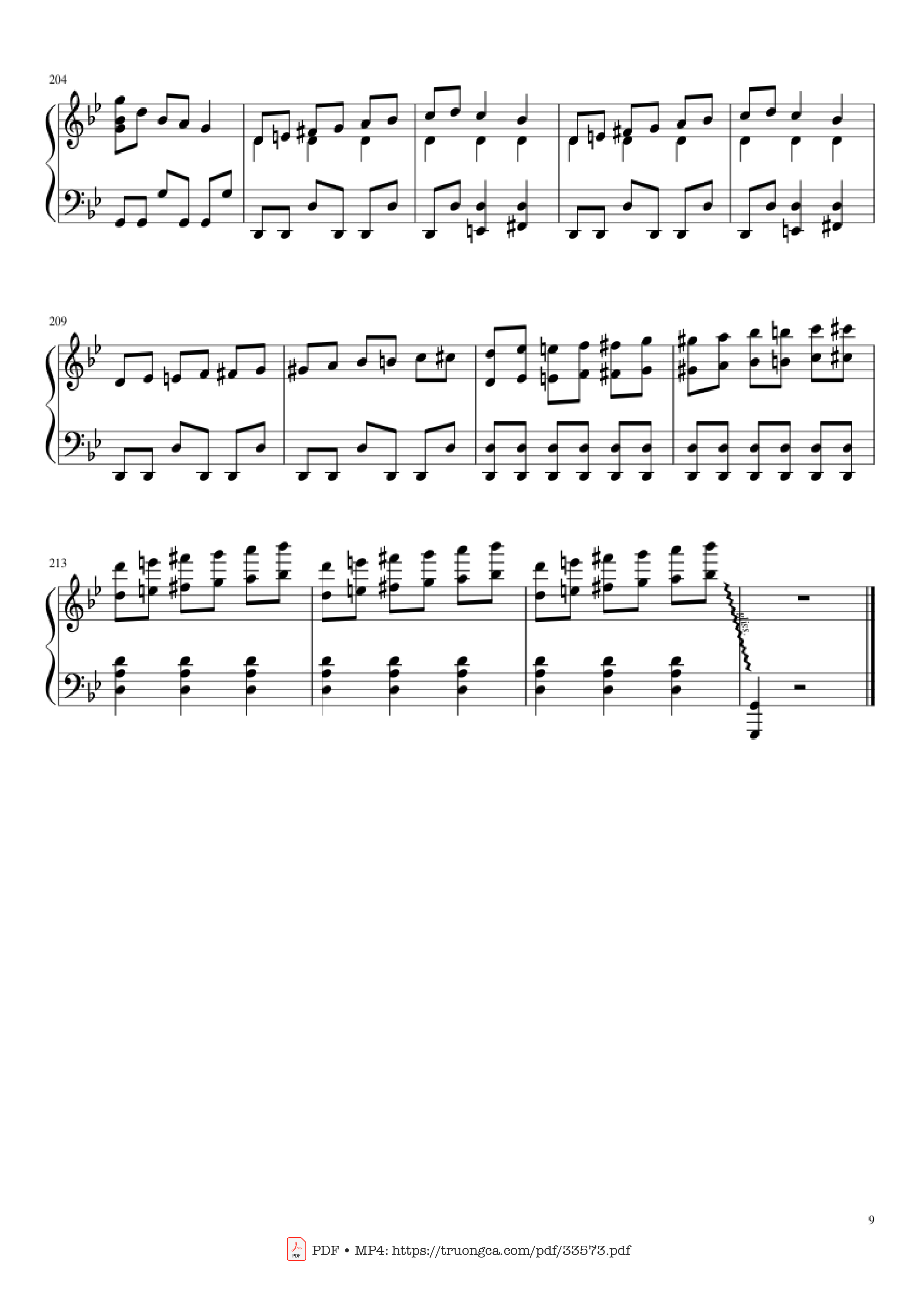 Trang 9 của Sheet nhạc PDF Piano bài hát Carol of the Bells Christmas Medley Piano - Arr. Xingyu Shui