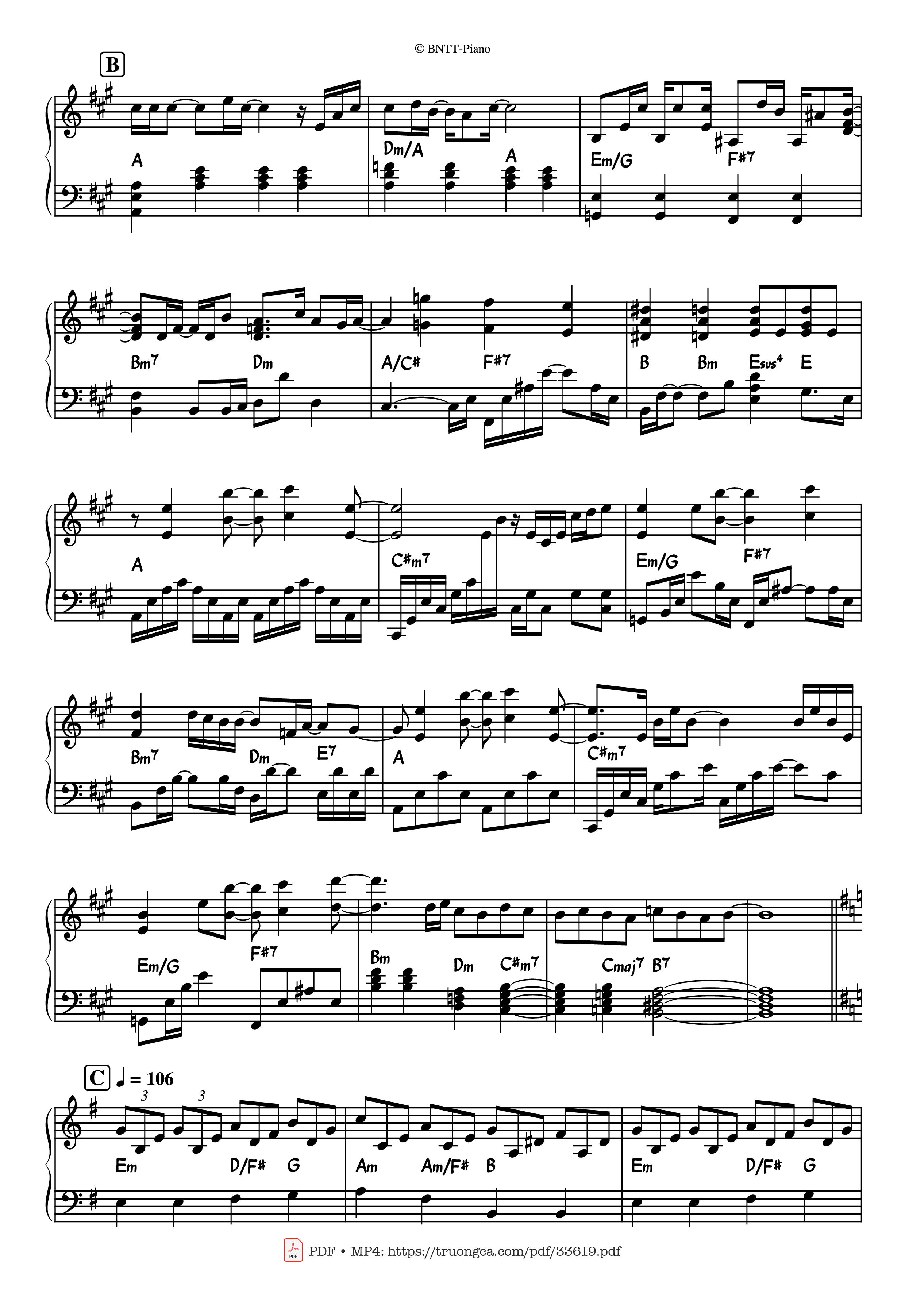 Trang 2 của Sheet nhạc PDF Piano bài hát All by Myself Piano - Eric Carmen