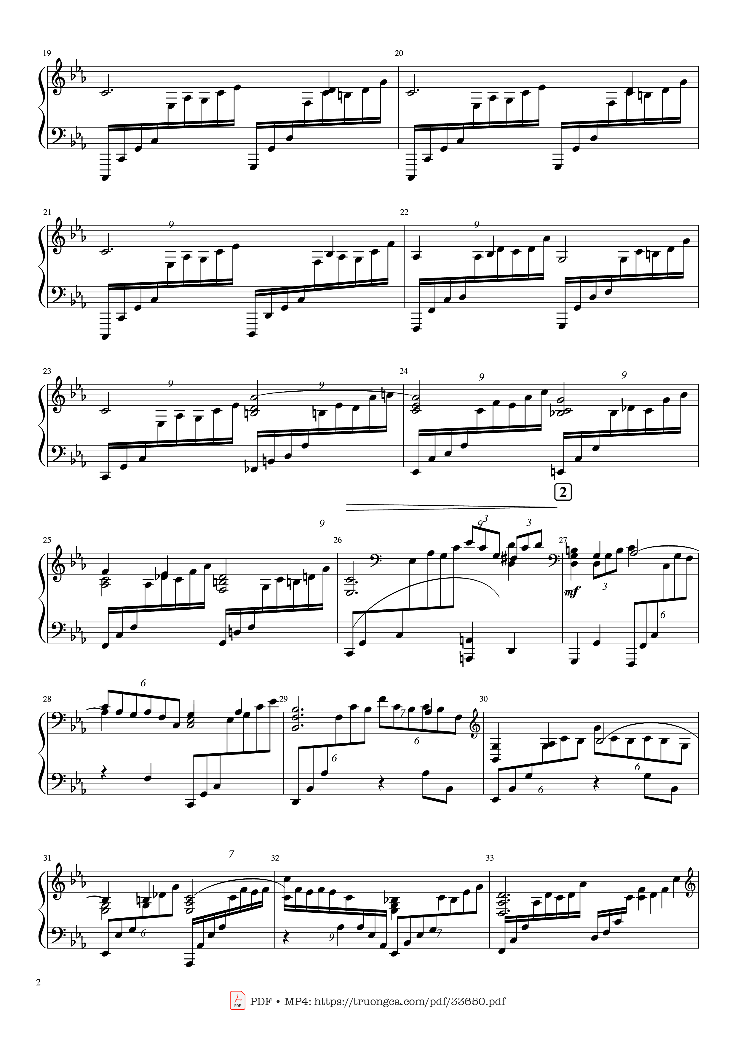 Trang 2 của Sheet nhạc PDF Piano bài hát Piano Concerto No.2 Op.18 - Rachmaninov - Serguei Rachmaninoff