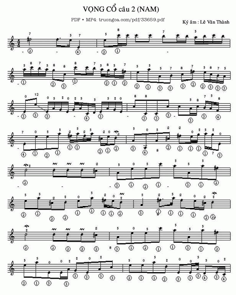 Vọng Cổ Câu 2 Dây Kép