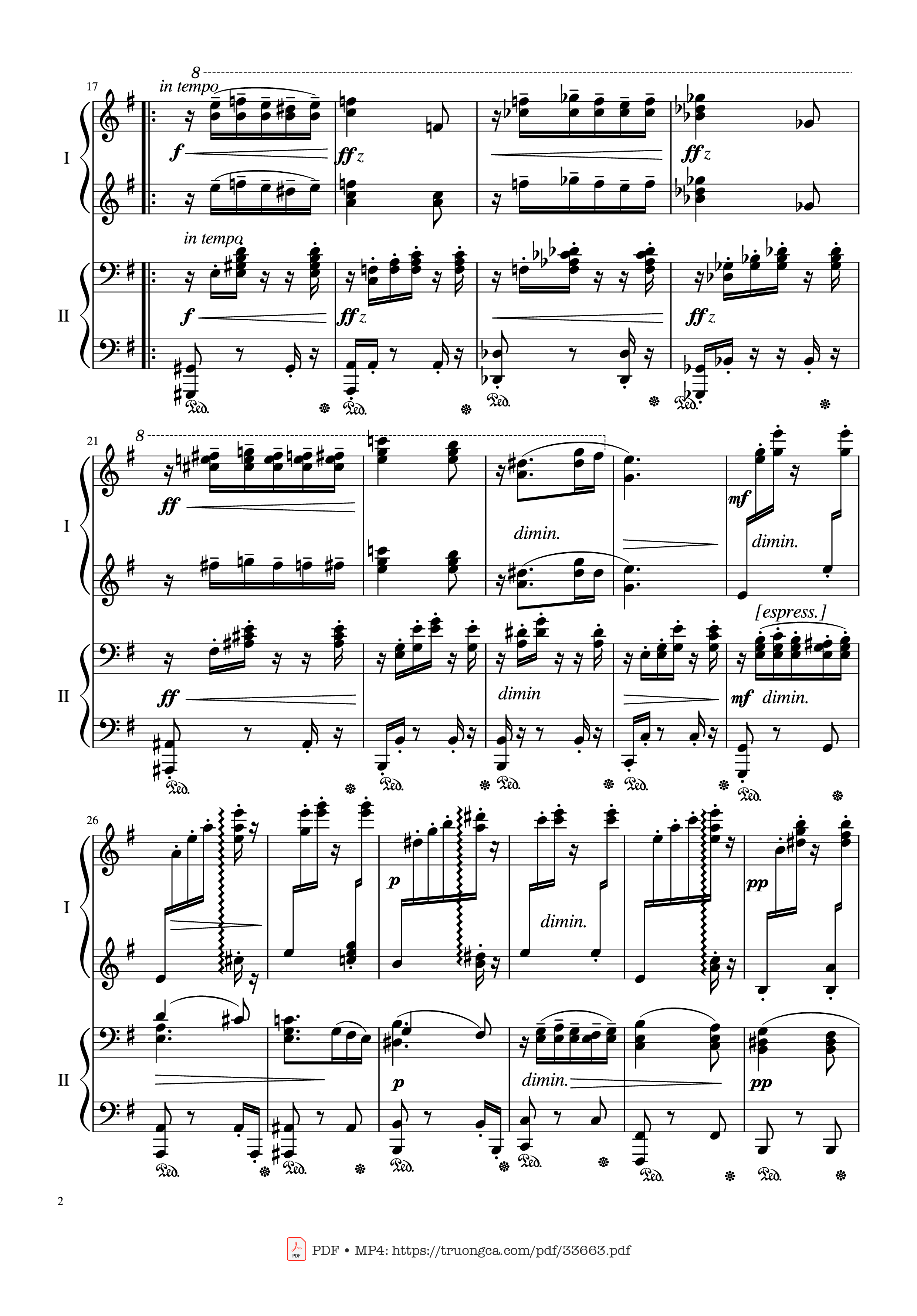 Trang 2 của Sheet nhạc PDF Piano bài hát Slavonic Dances, Op.72 No.2 Piano Four Hand - Antonin Leopold Dvorak