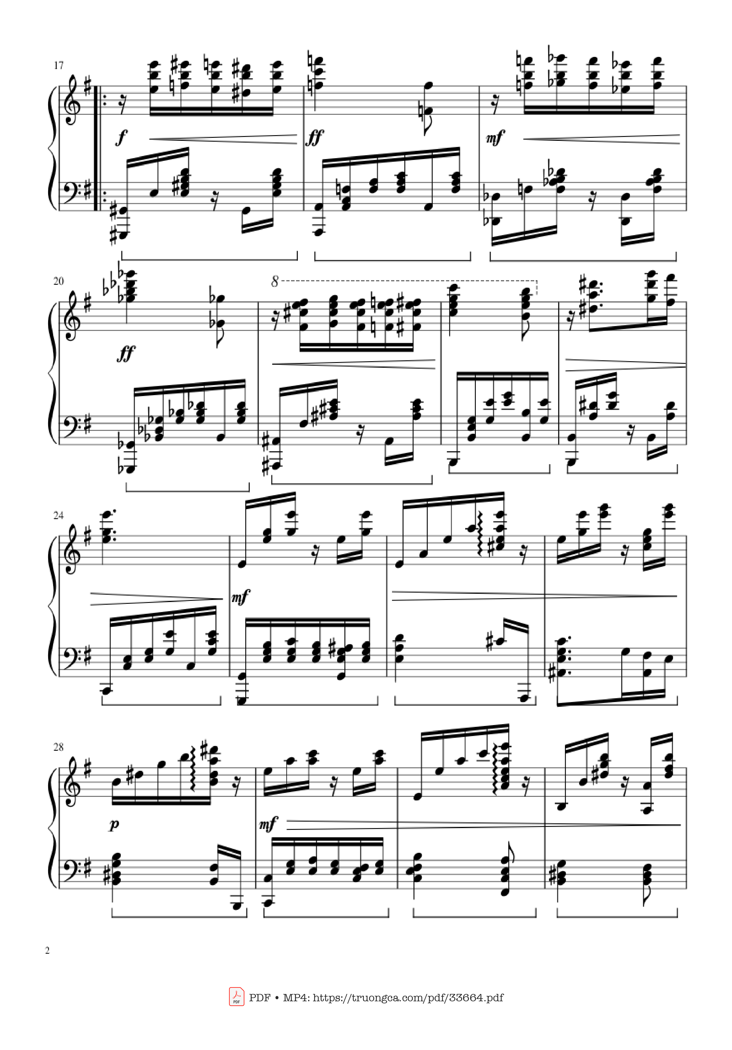 Trang 2 của Sheet nhạc PDF Piano bài hát Slavonic Dances, Op.72 No.2 Piano Solo - Antonin Leopold Dvorak