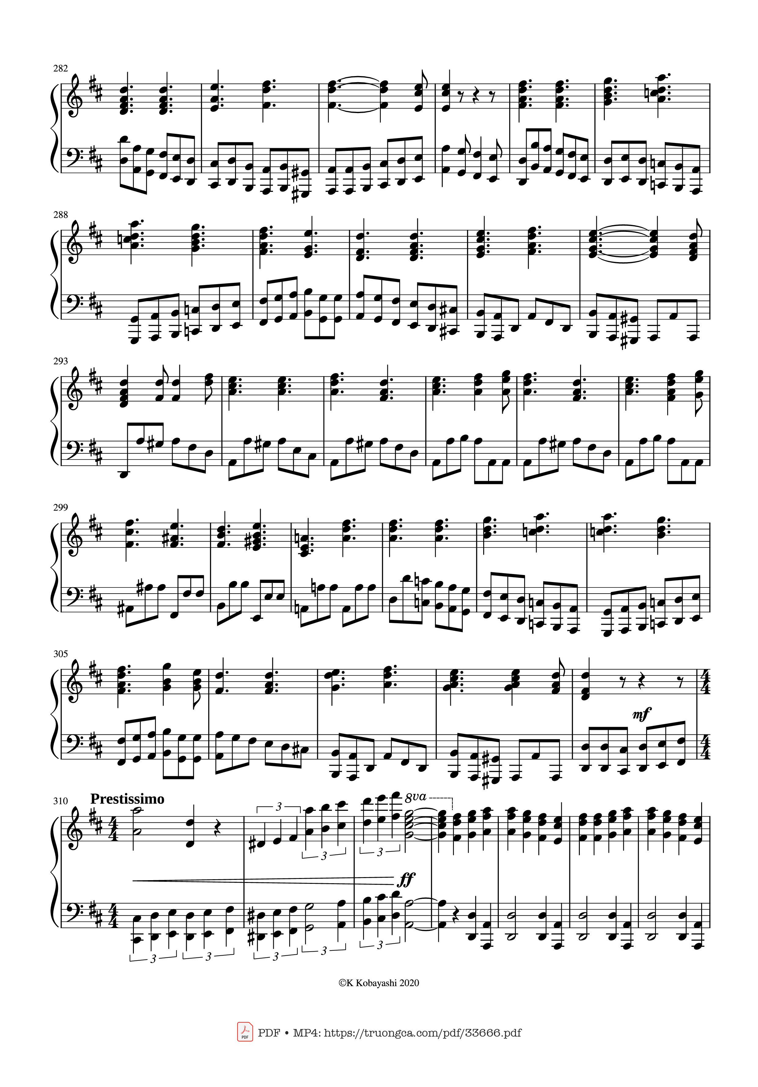 Trang 13 của Sheet nhạc PDF Piano bài hát Beethoven Medley for classical Piano beginners - Ludwig van Beethoven