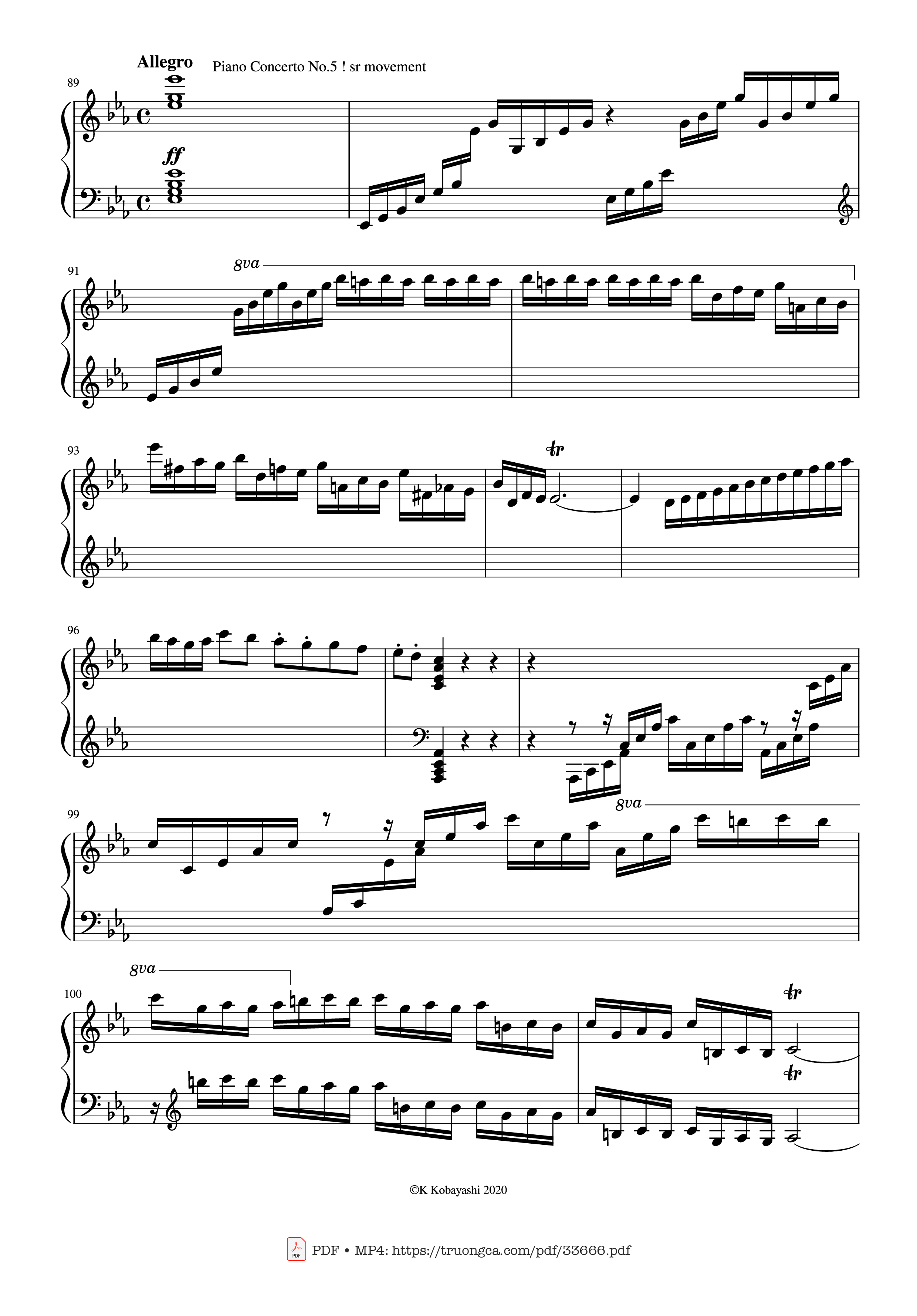 Trang 4 của Sheet nhạc PDF Piano bài hát Beethoven Medley for classical Piano beginners - Ludwig van Beethoven
