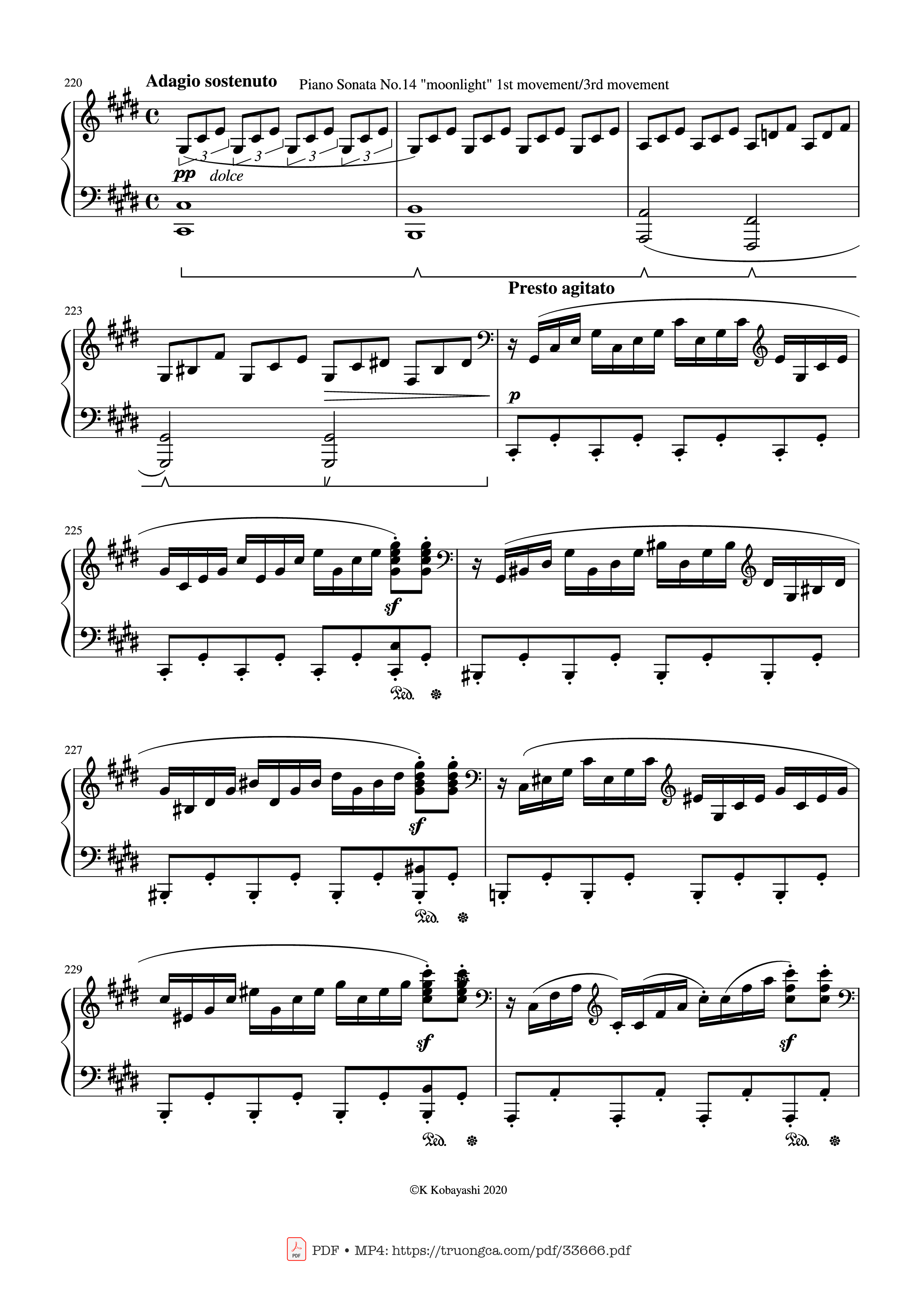 Trang 10 của Sheet nhạc PDF Piano bài hát Beethoven Medley for classical Piano beginners - Ludwig van Beethoven