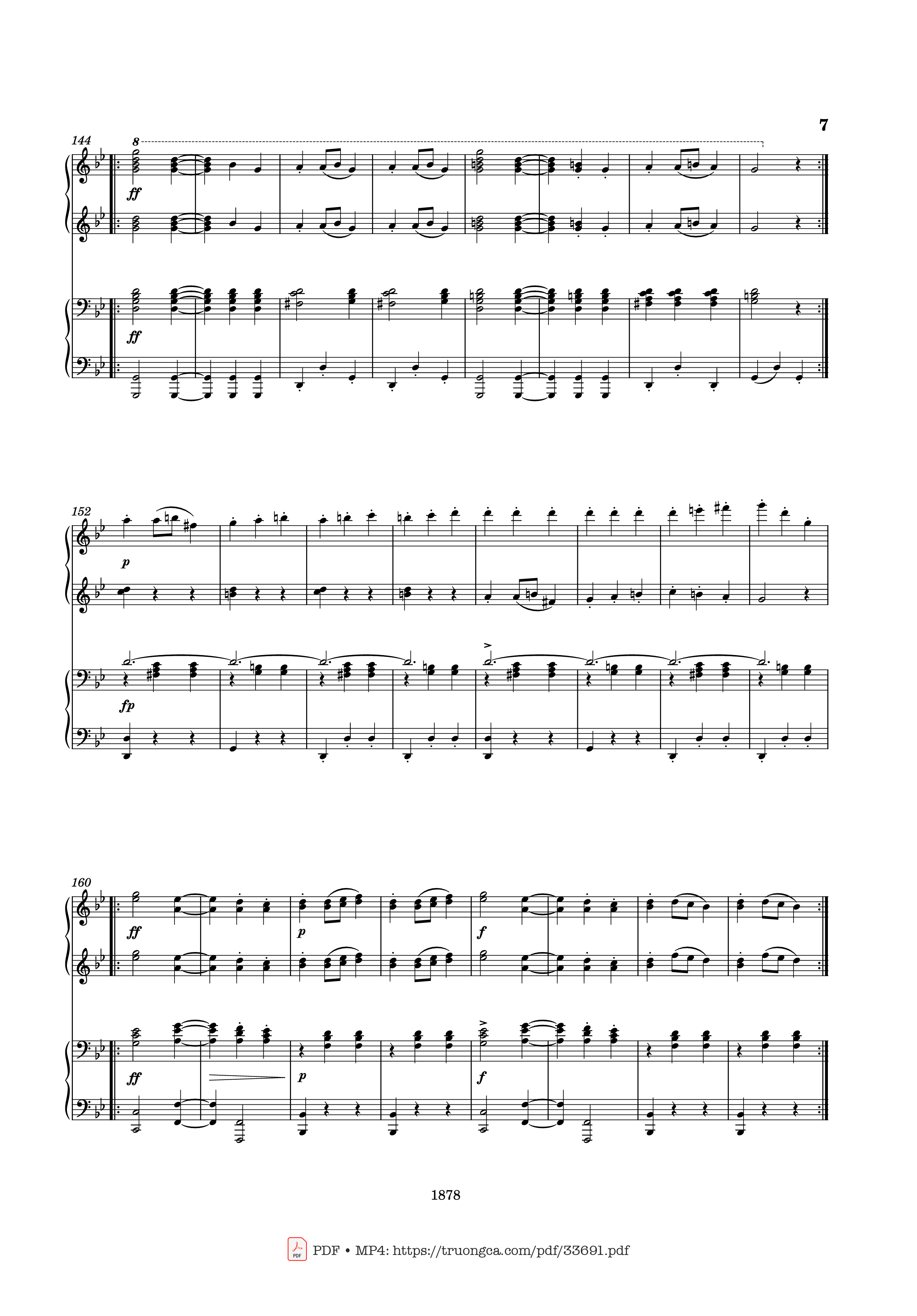 Trang 7 của Sheet nhạc PDF Piano bài hát Slavonic Dances Op. 46 No. 8 Piano Four Hands - Antonin Leopold Dvorak