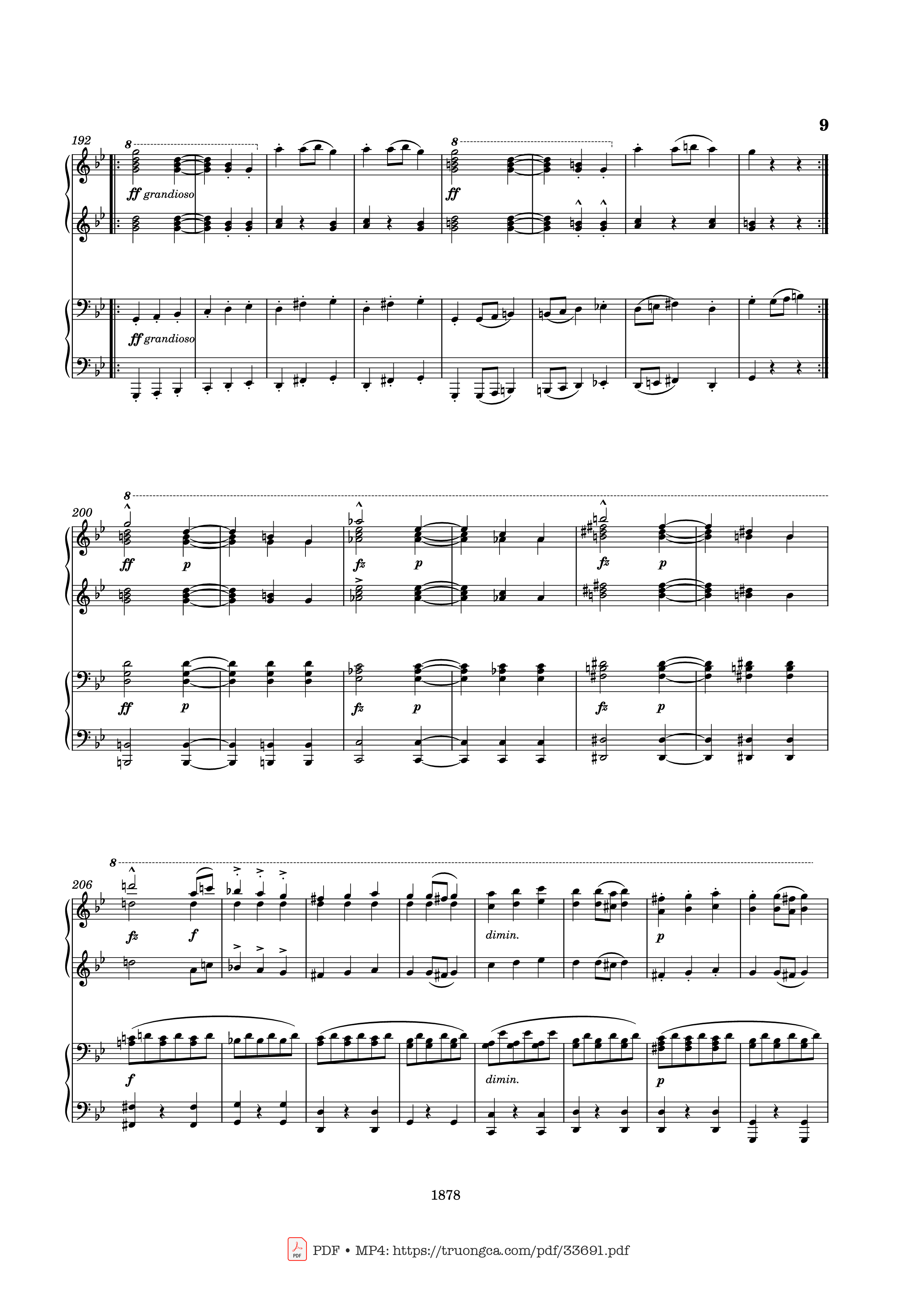 Trang 9 của Sheet nhạc PDF Piano bài hát Slavonic Dances Op. 46 No. 8 Piano Four Hands - Antonin Leopold Dvorak