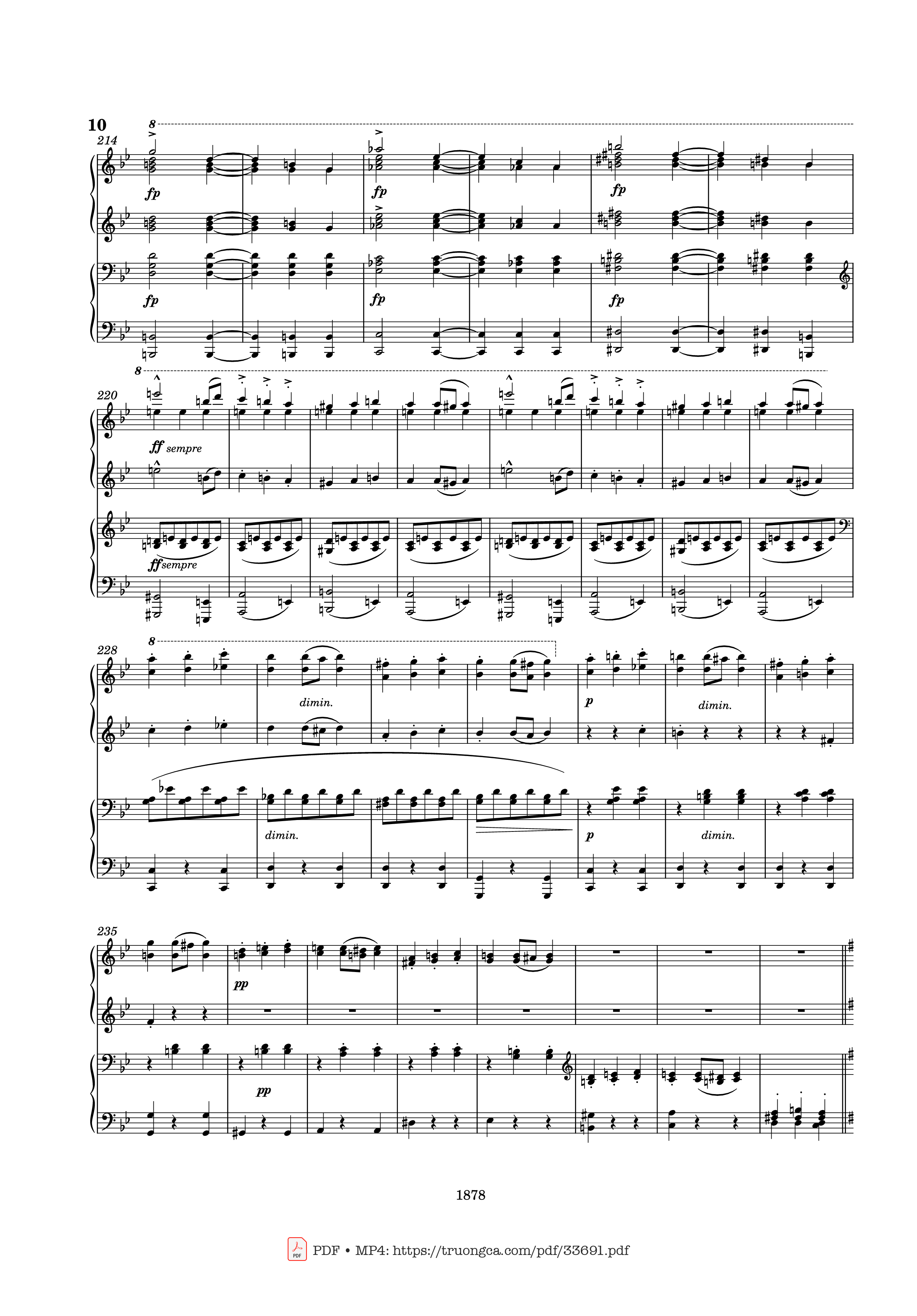 Trang 10 của Sheet nhạc PDF Piano bài hát Slavonic Dances Op. 46 No. 8 Piano Four Hands - Antonin Leopold Dvorak