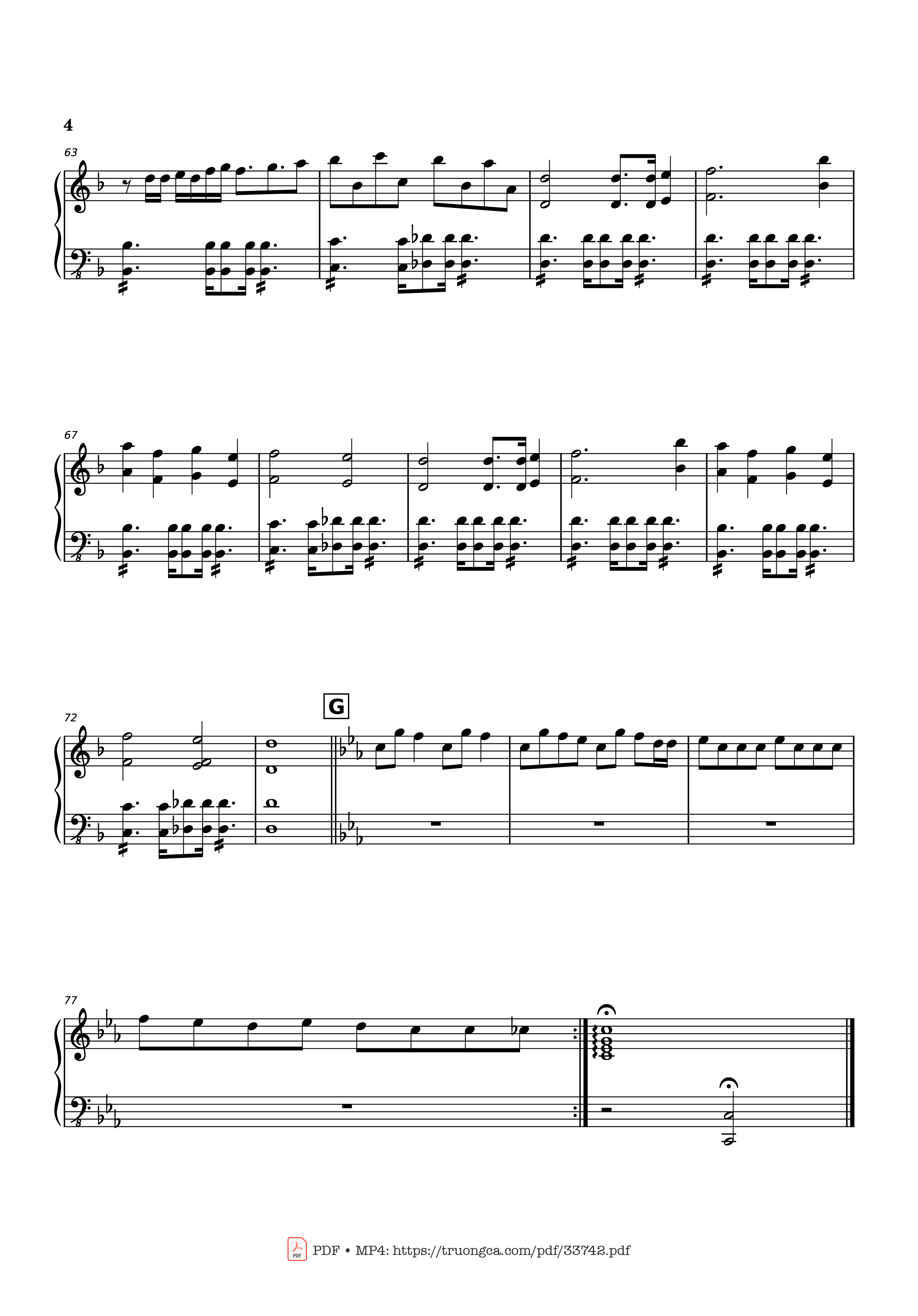Trang 4 của Sheet nhạc PDF Piano bài hát Schoolhouse Trouble Piano - Composed by: Anthony Hampton