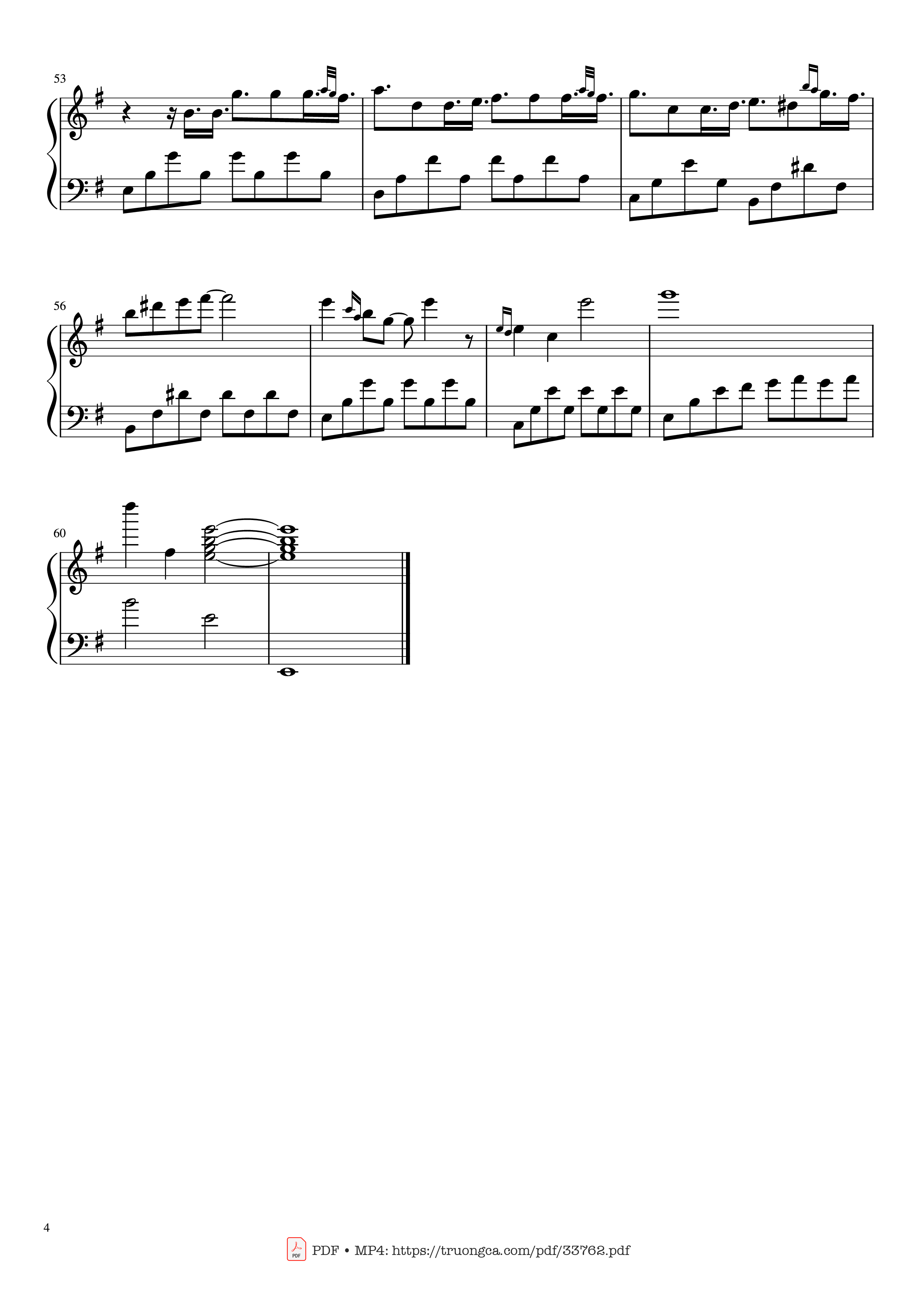 Trang 4 của Sheet nhạc PDF Piano bài hát Historia de un amor Piano - Giovanni Marradi