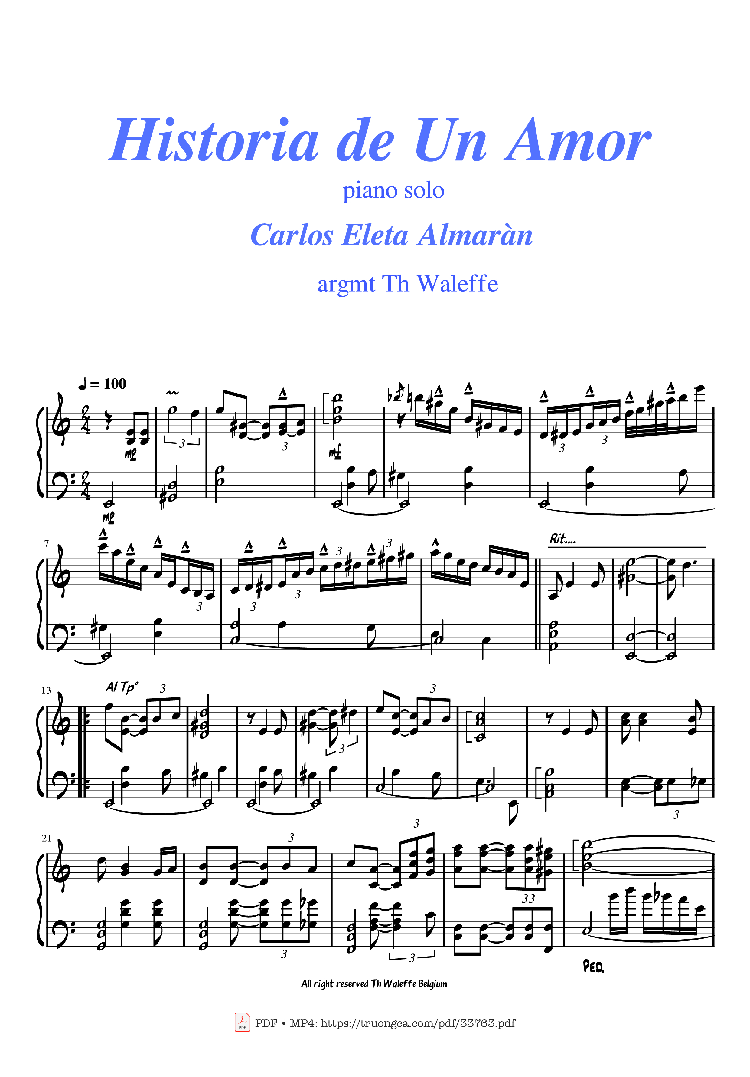 Historia de un amor piano