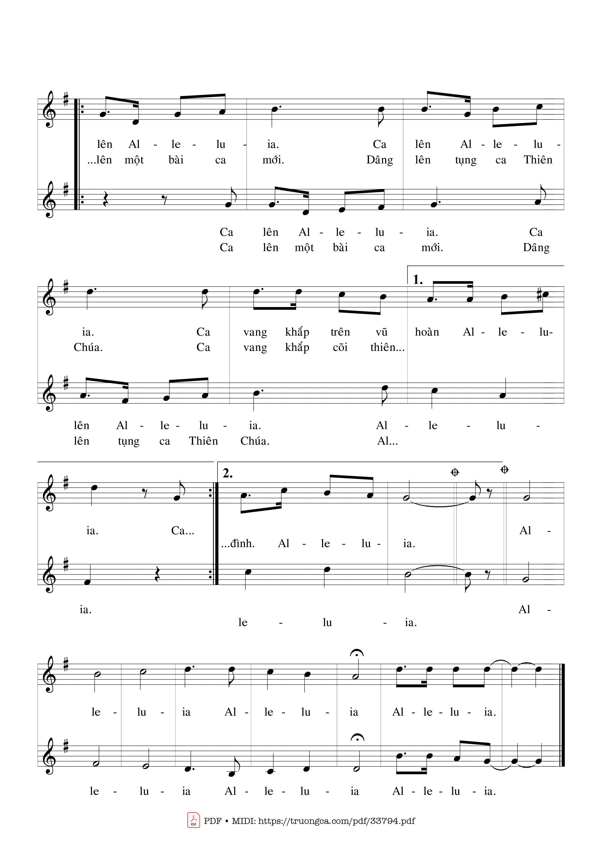 Trang 2 của Sheet nhạc PDF bài hát Ca Khúc Khải Hoàn - Hoàng Đan
